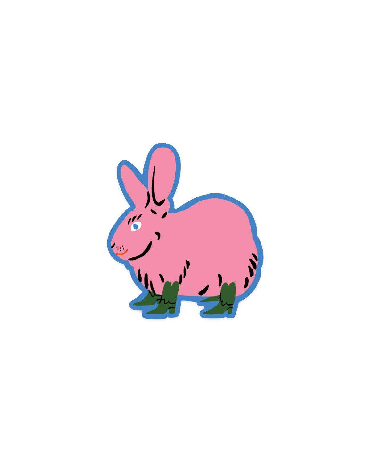 Bunny In Boots Sticker