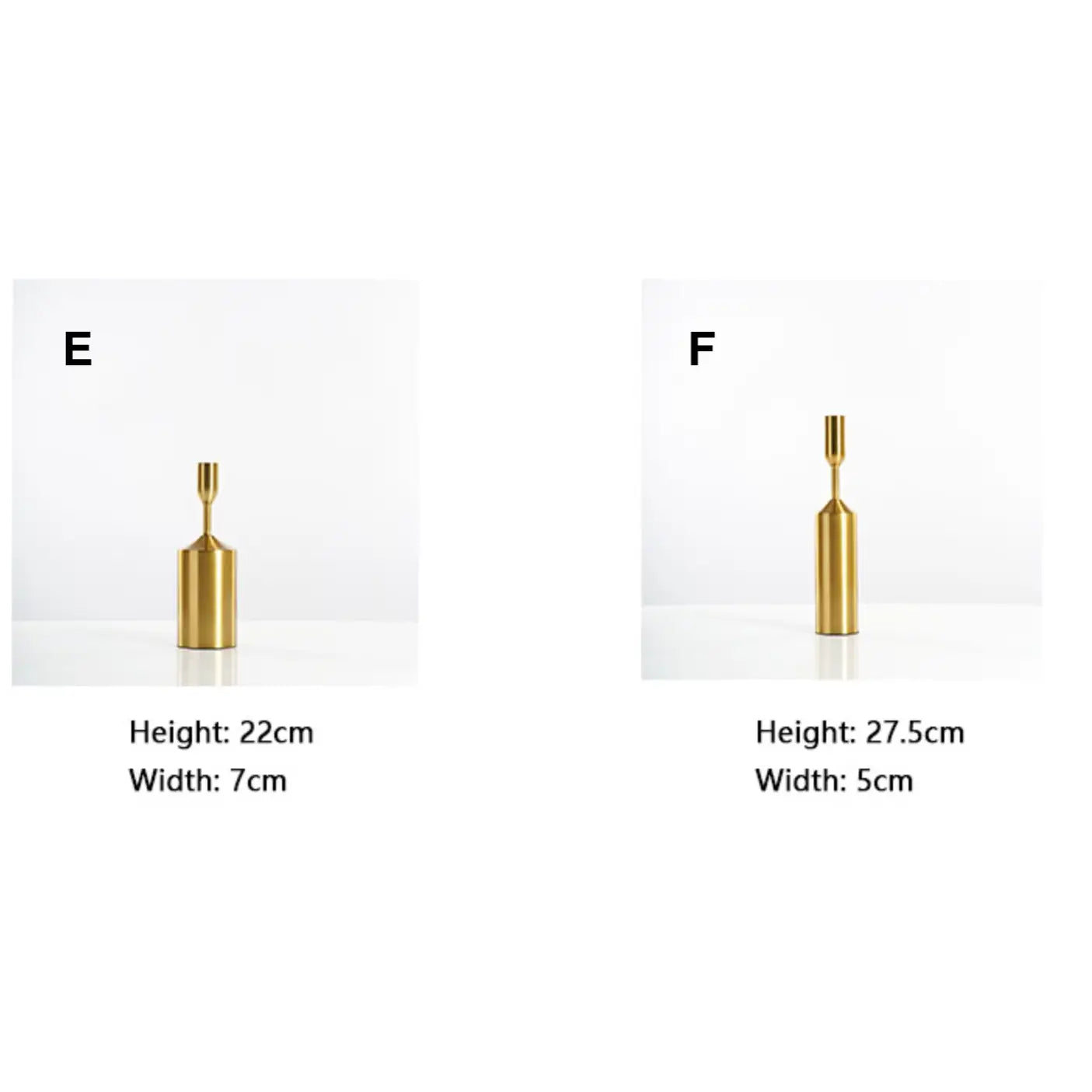 Metal Gold Plated Candle Holder