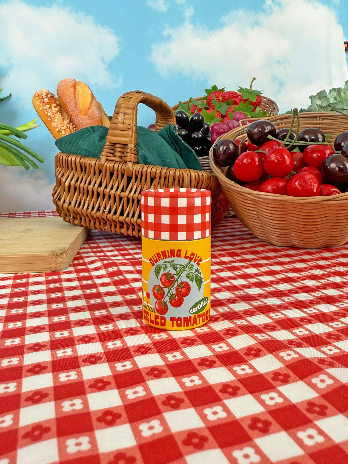 Canned Tomato Match Jar