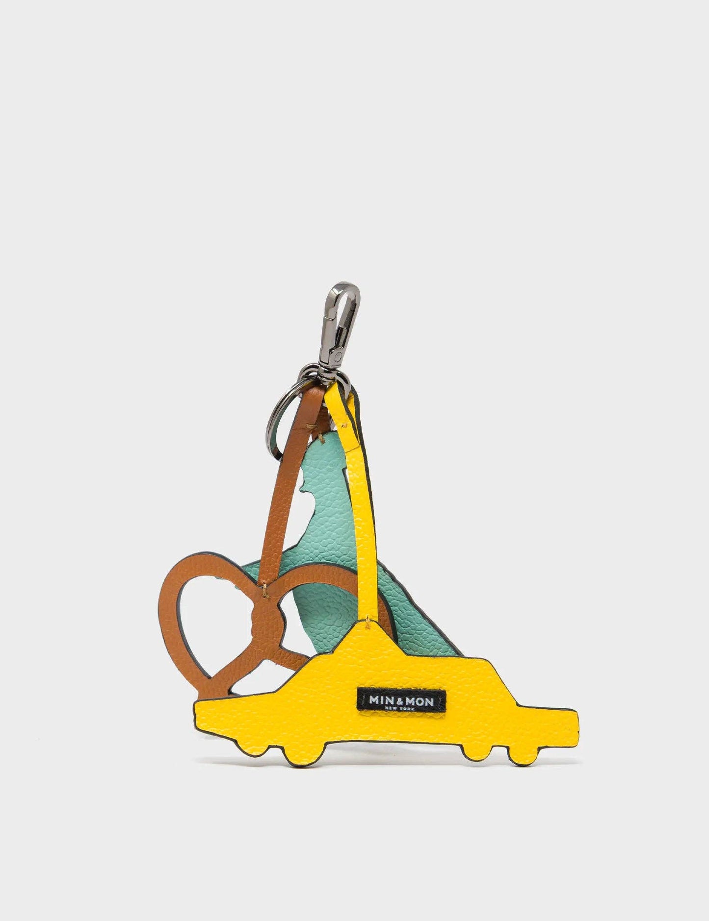 Pigeonista - Oceanic Green Leather Keychain