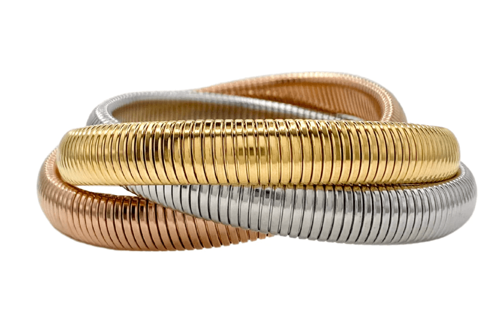 Cobra Tobogas Omega Stretch - Stainless Steel - 14K Gold - Tsuru