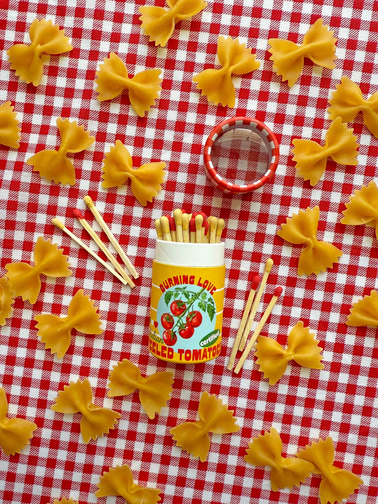 Canned Tomato Match Jar