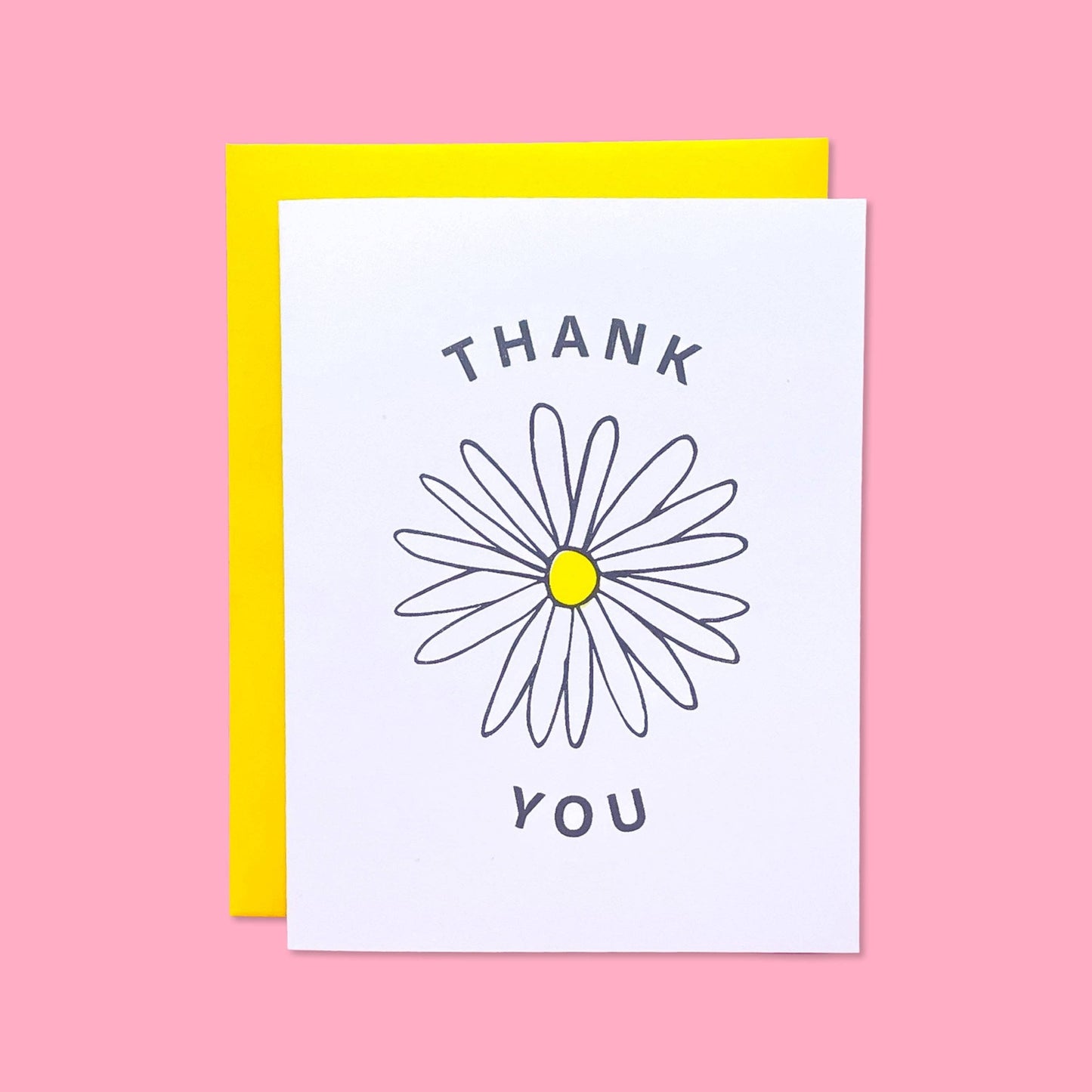 Thank You Daisy Risograph Card
