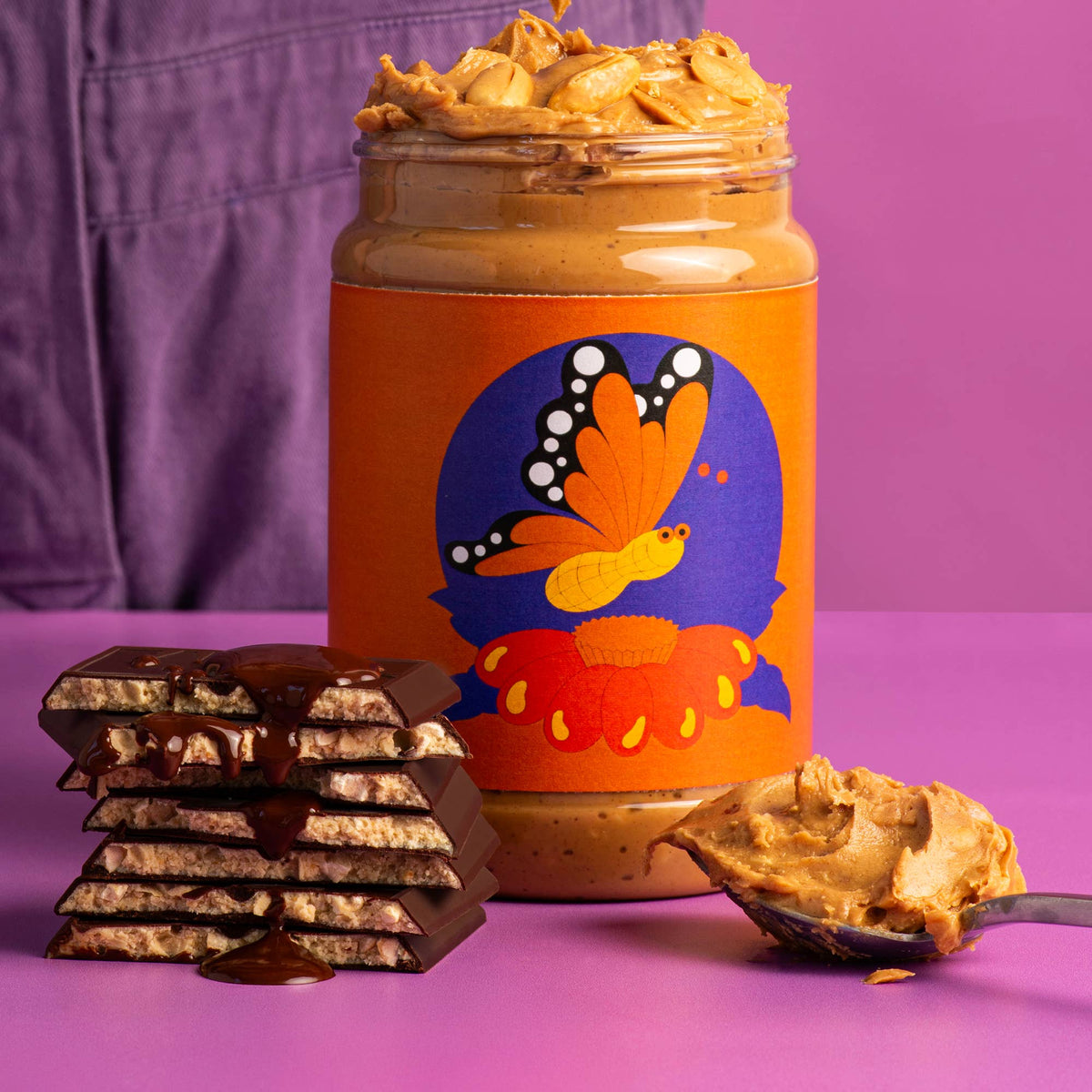 Peanut Butter-fly Truffle Bar