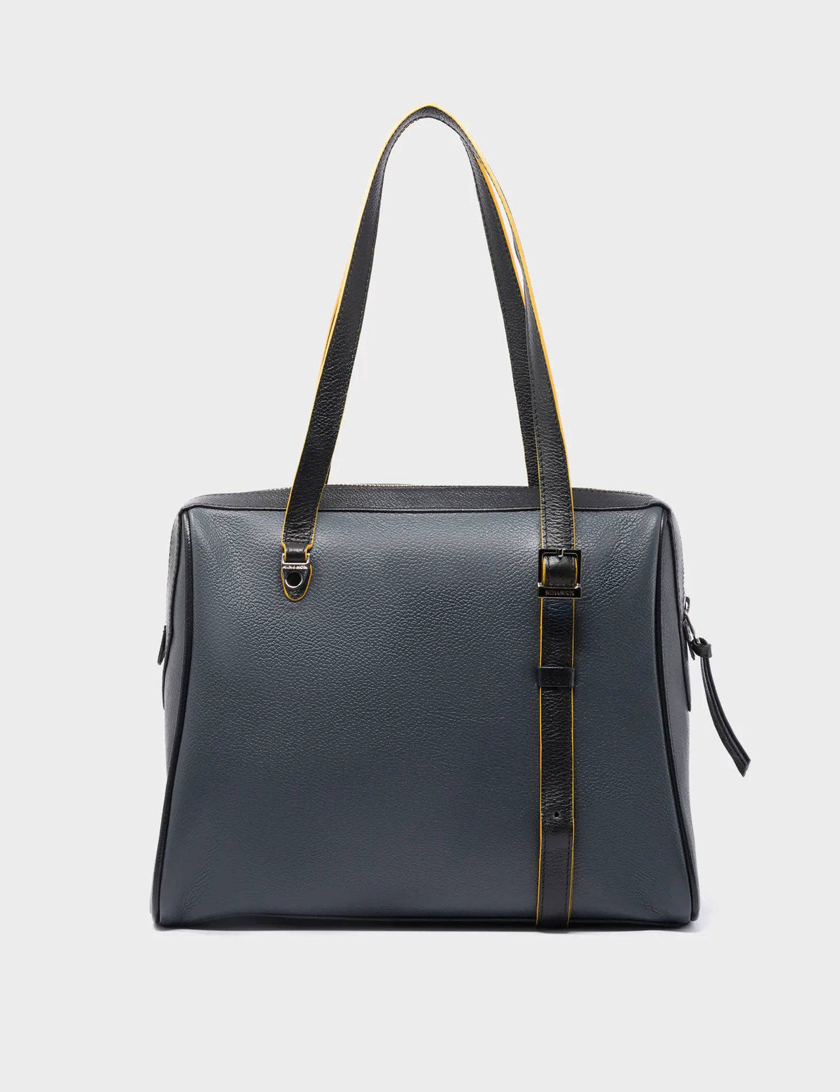 Esther Stormy Gray Satchel Bag - Happy Tiger Embroidery