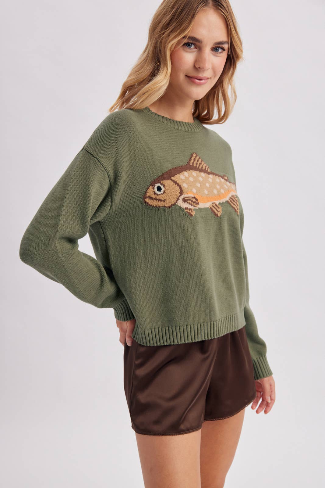 Fish Graphic Sweater