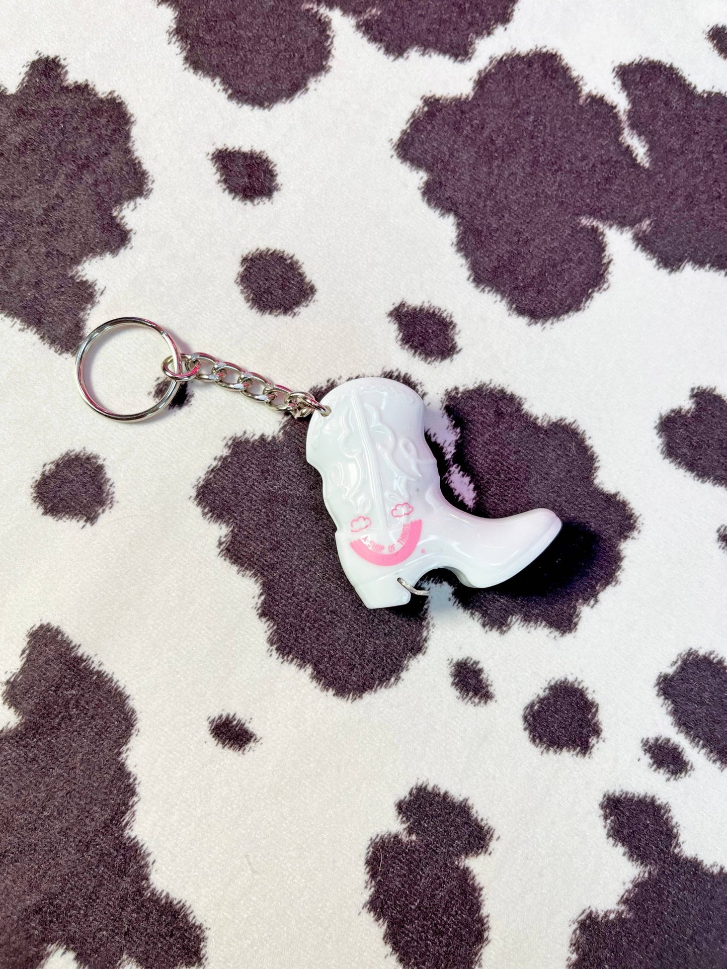 Boot Bottle Opener Keychain - White - Tsuru