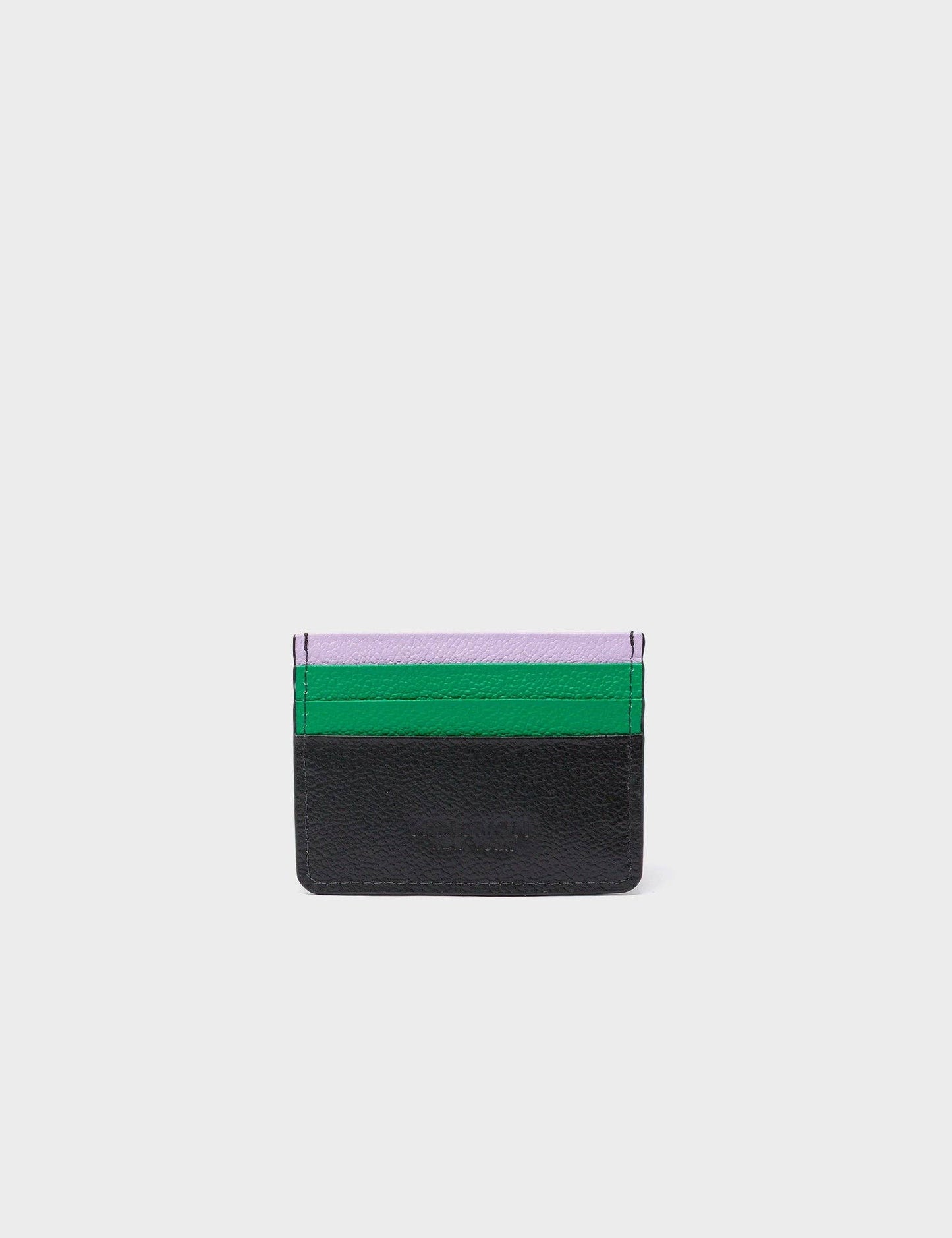 Filium Black Leather Cardholder - Floralia Design
