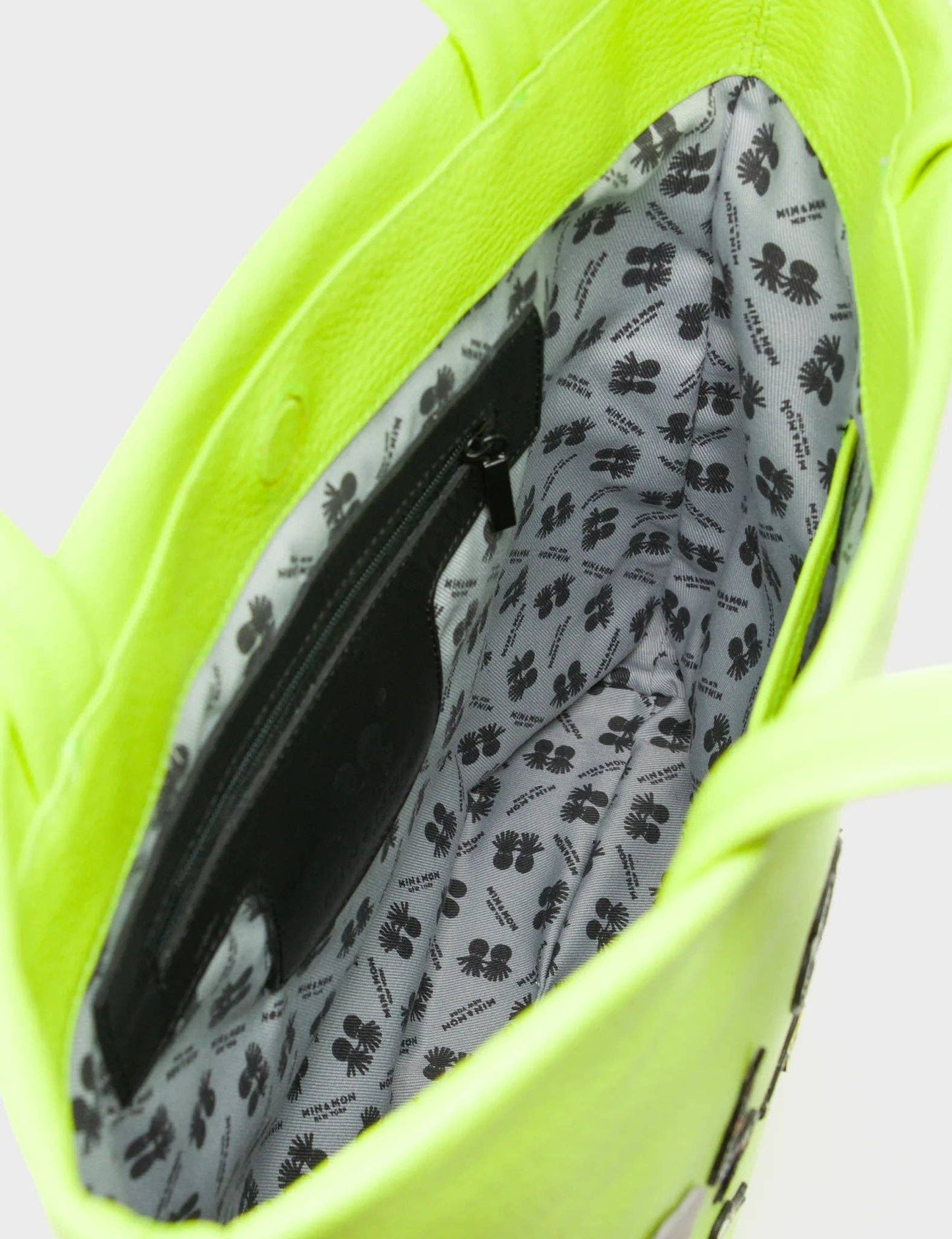Matt Sharp Green Leather Tote Bag - Floralia Design