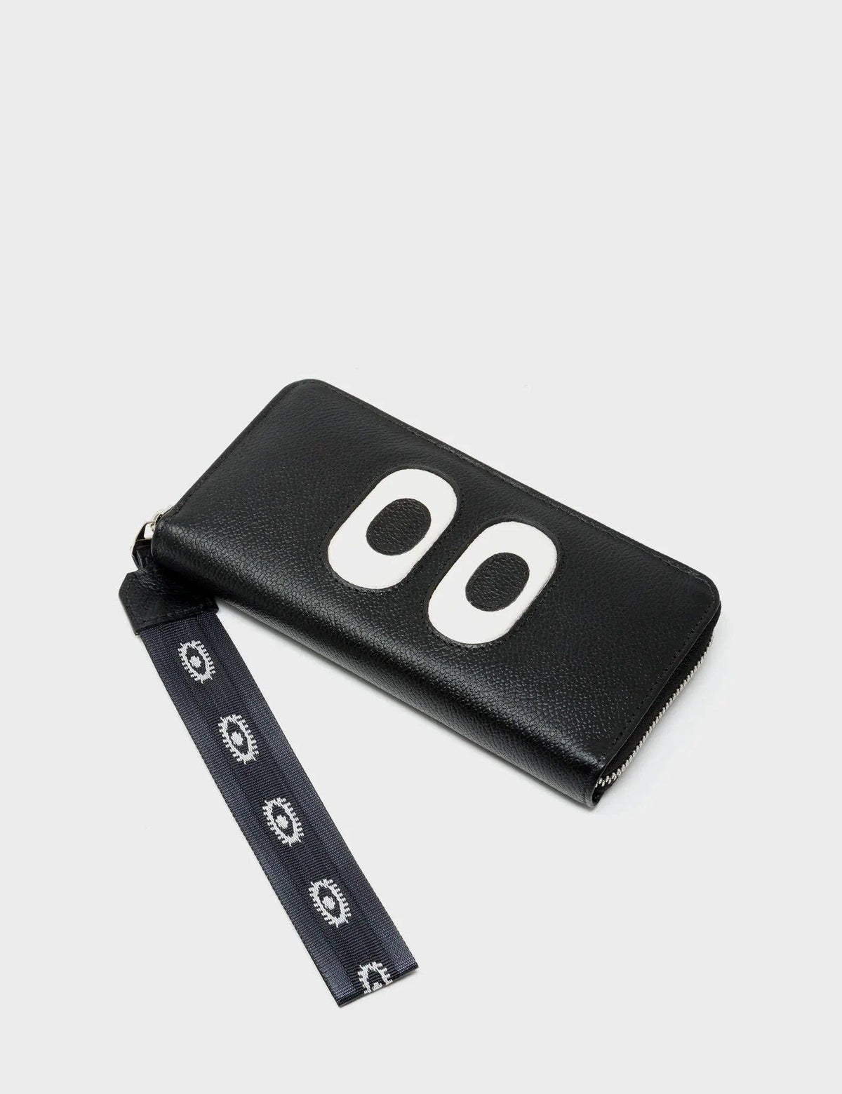 Francis Black Leather Wallet - Look Up Design