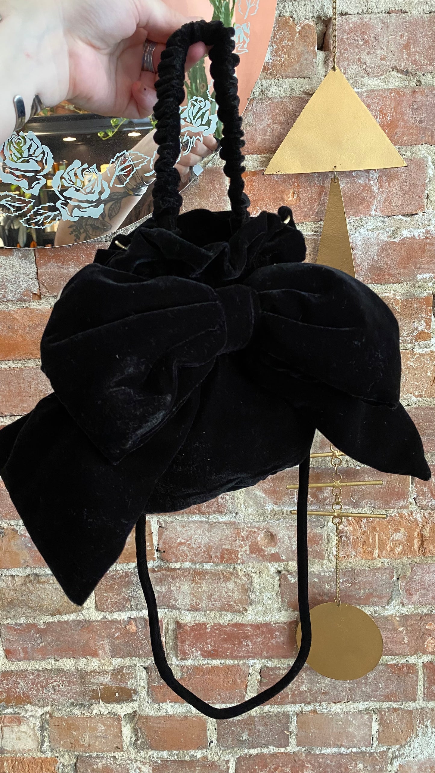 Belle Velvet Bow Bag