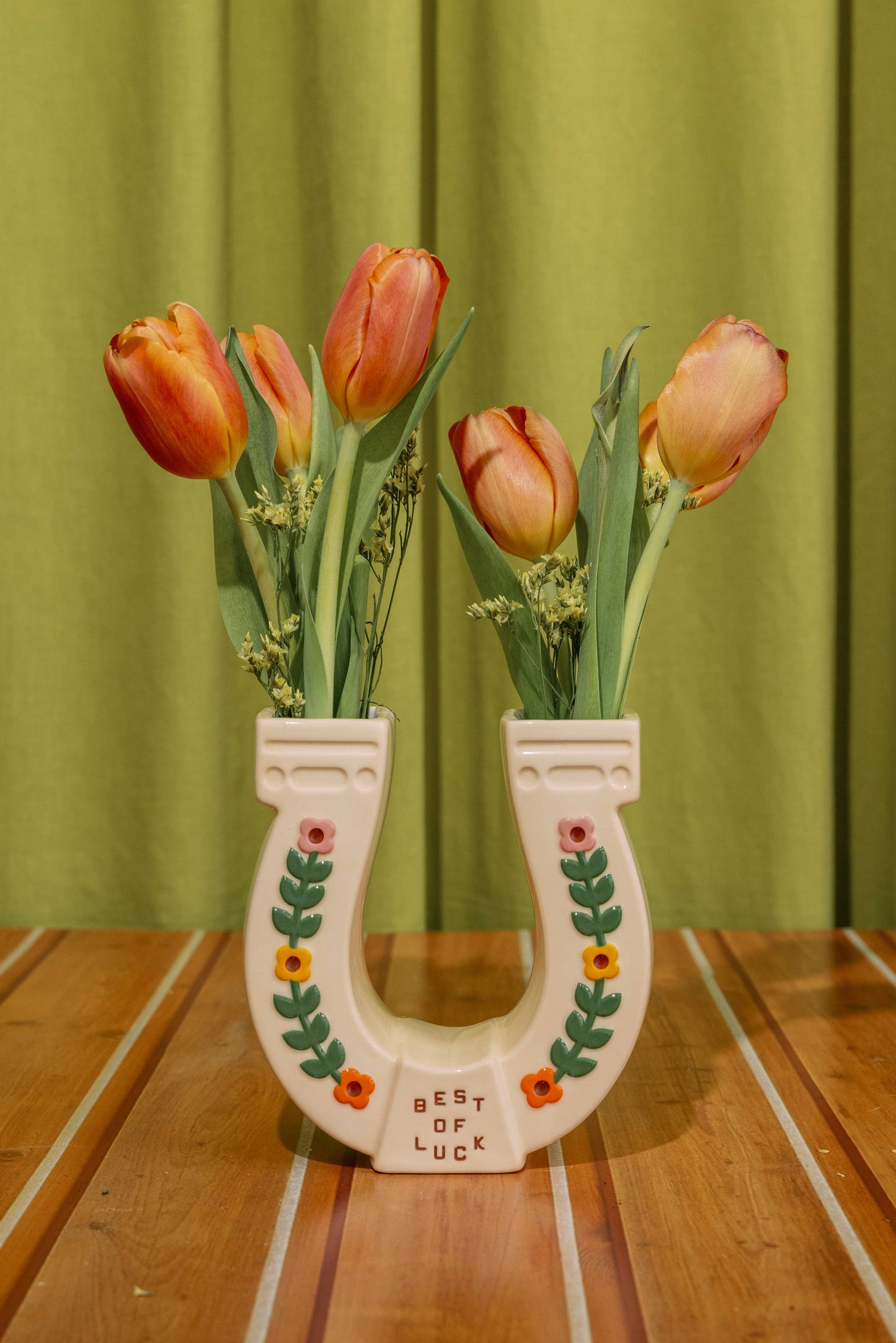 Ceramic Vase, Horseshoe