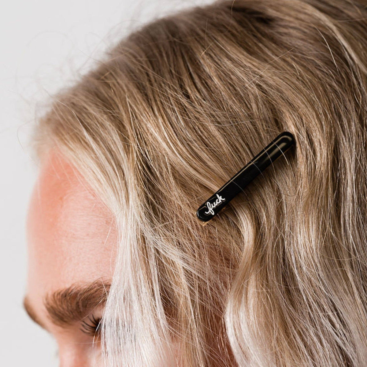 Fuck Script Hair Clips