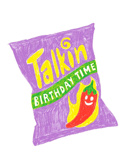 Talkis Birthday Time Risograph Card