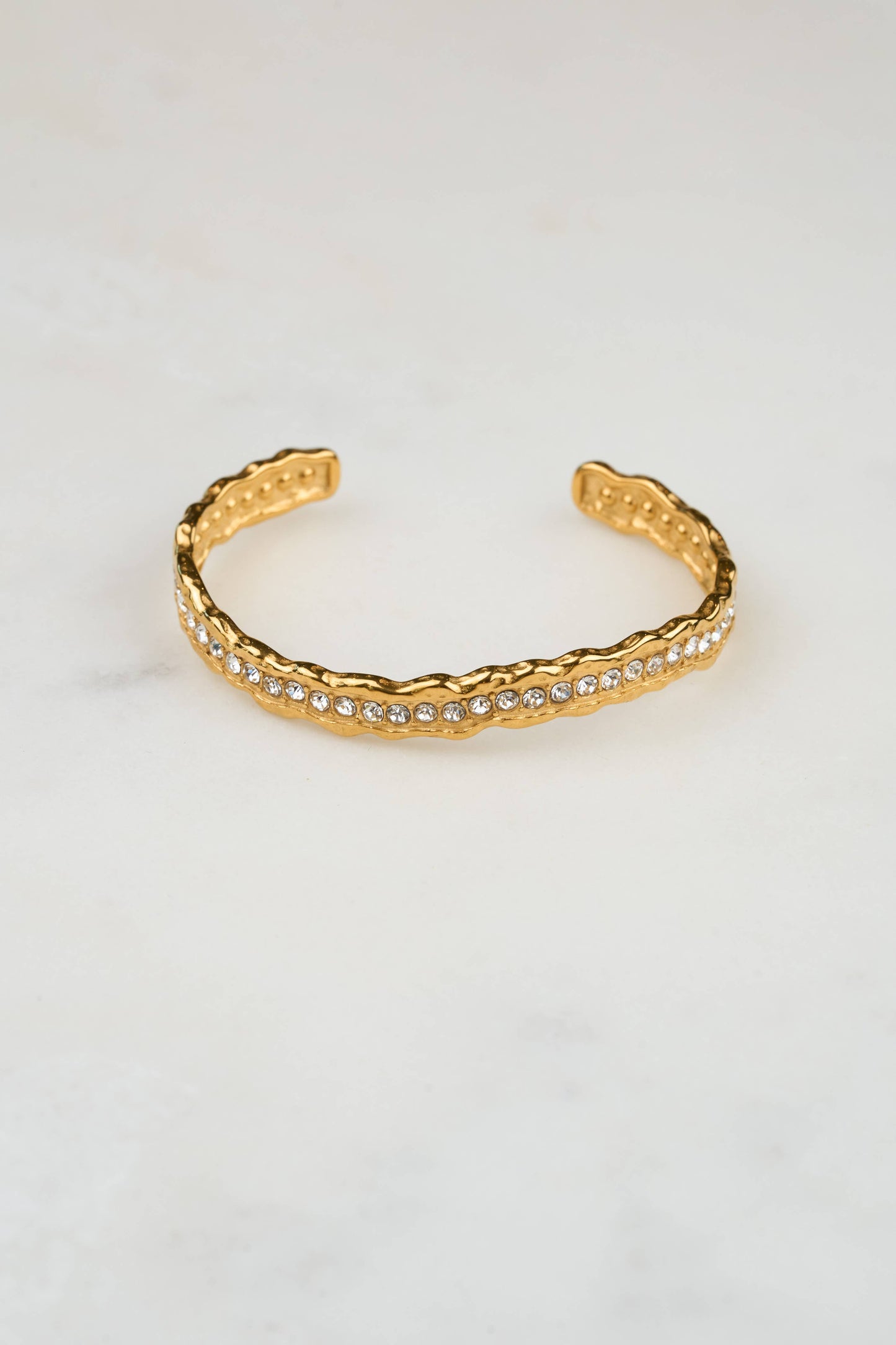 Stardust Cuff - 18K Gold Plated + CZ