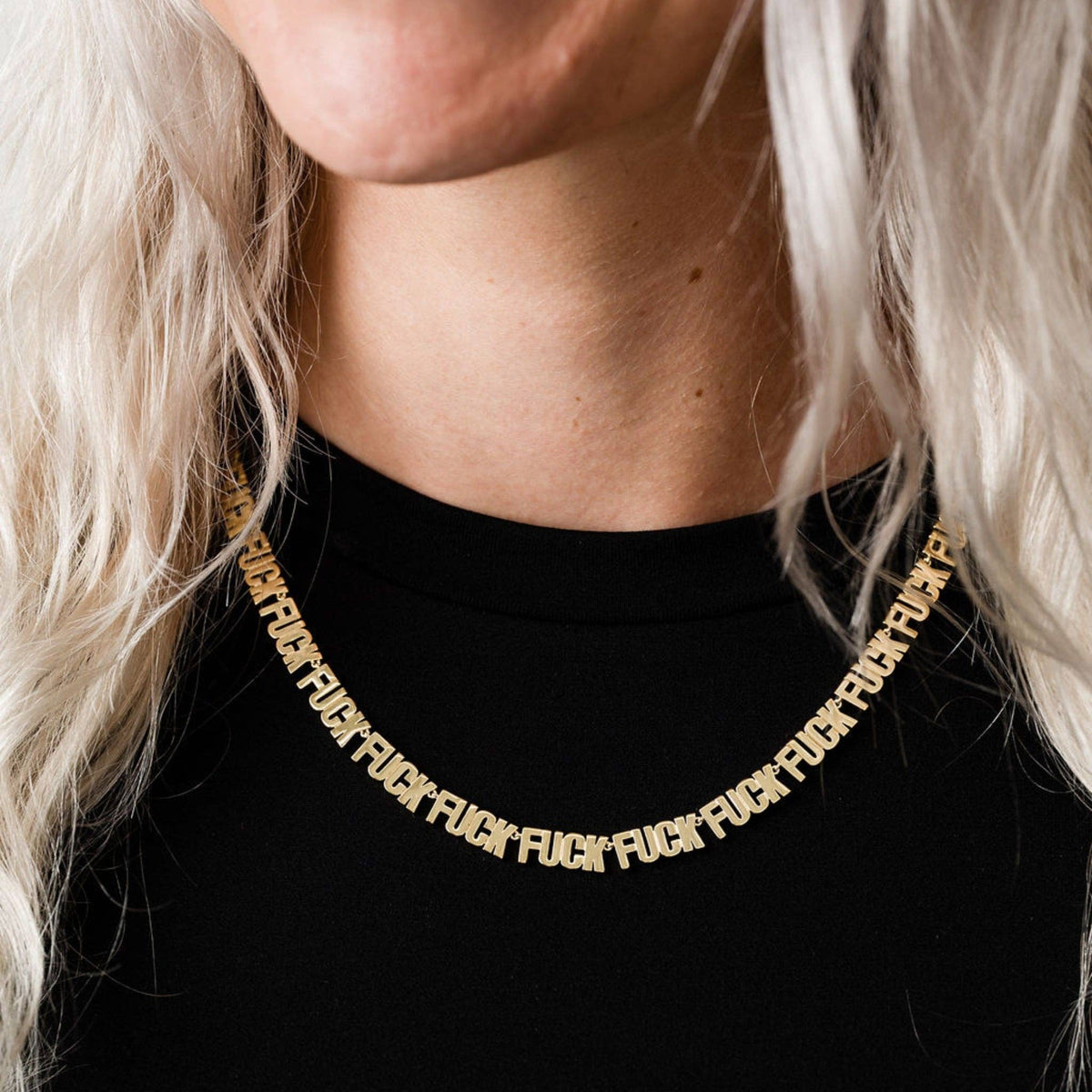 Fuck Fuck Fuck Chain Necklace