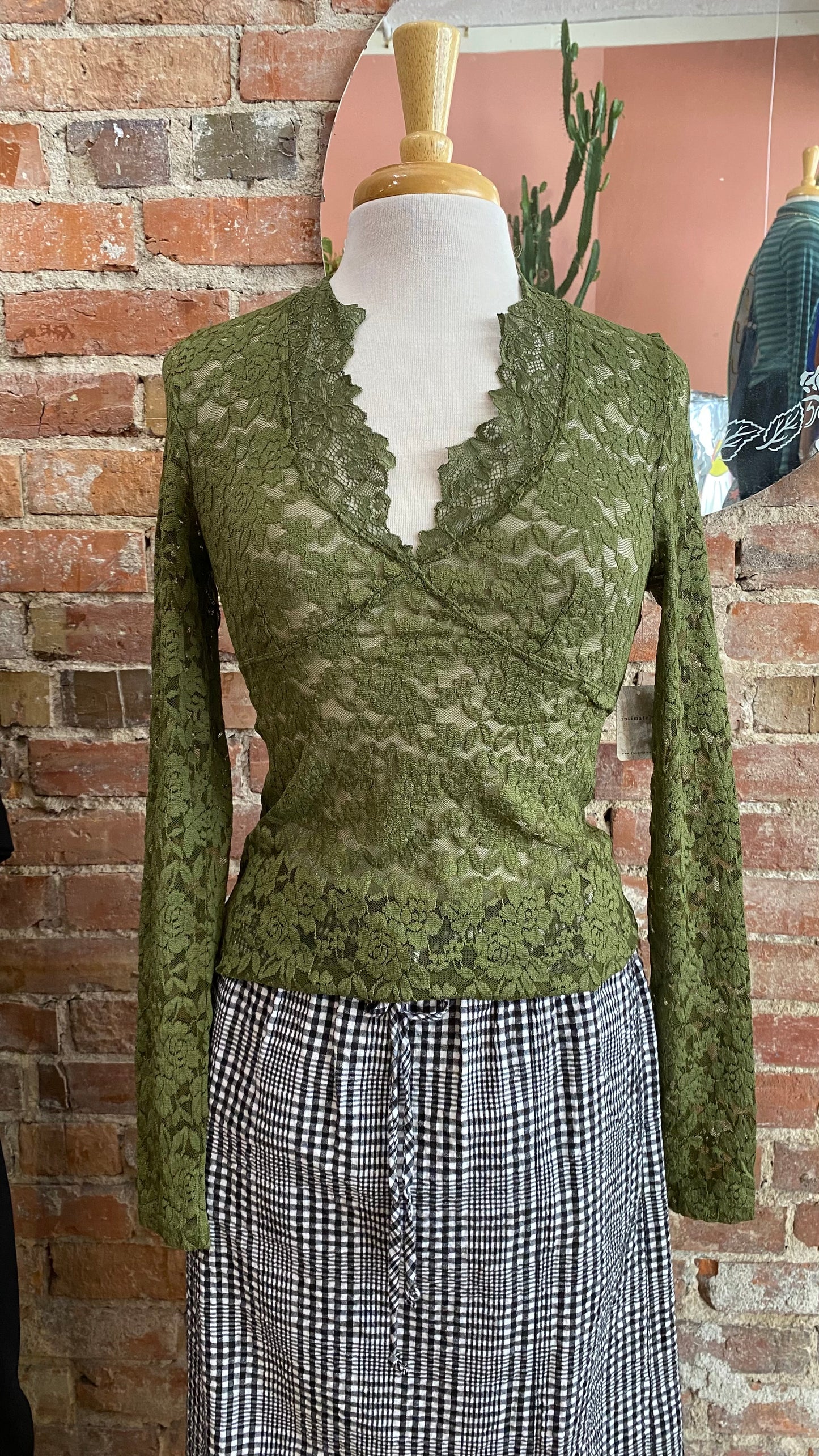 All Day Lace Long Sleeve in Terrarium