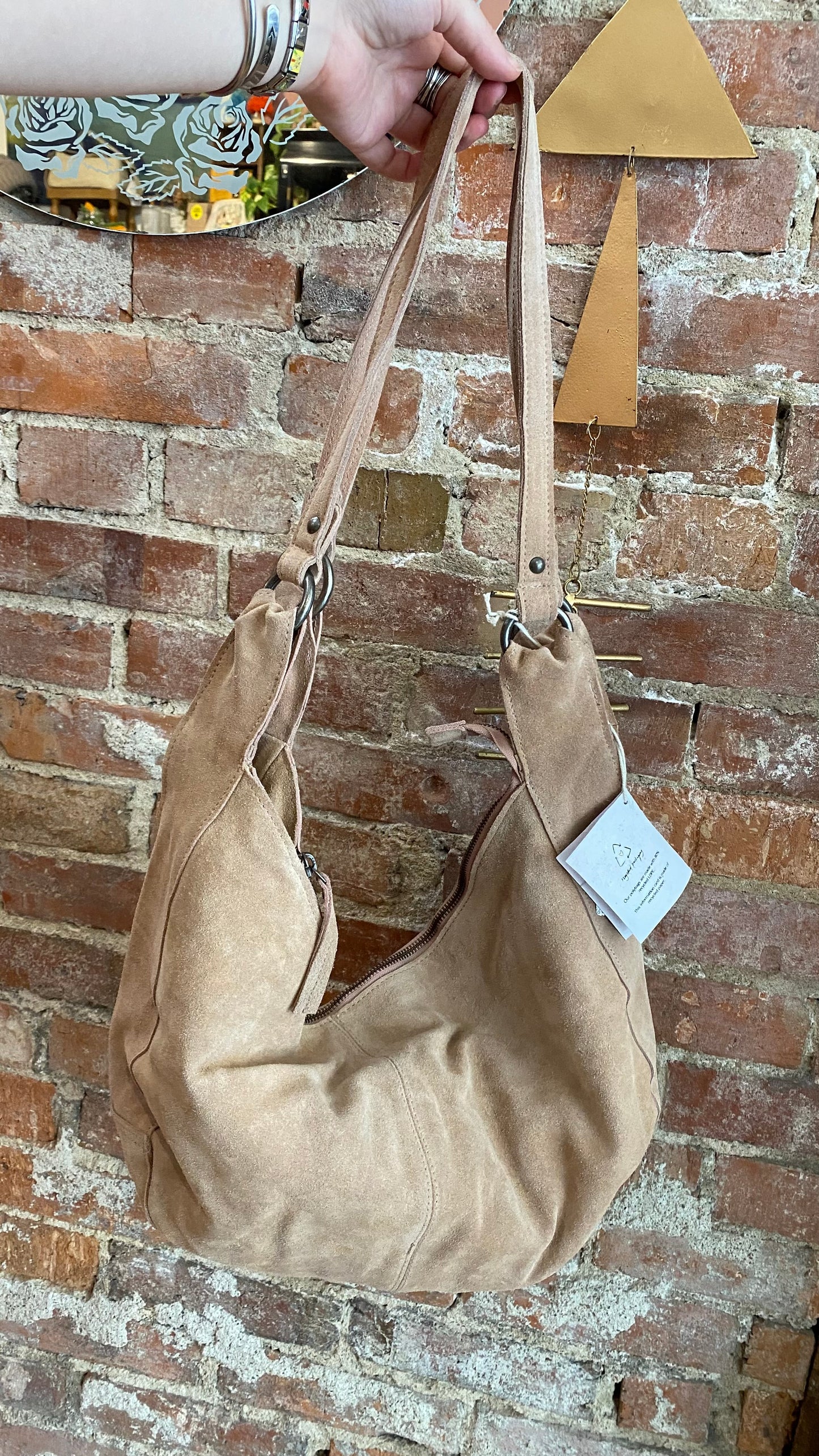 Roma Suede Tote in Candies