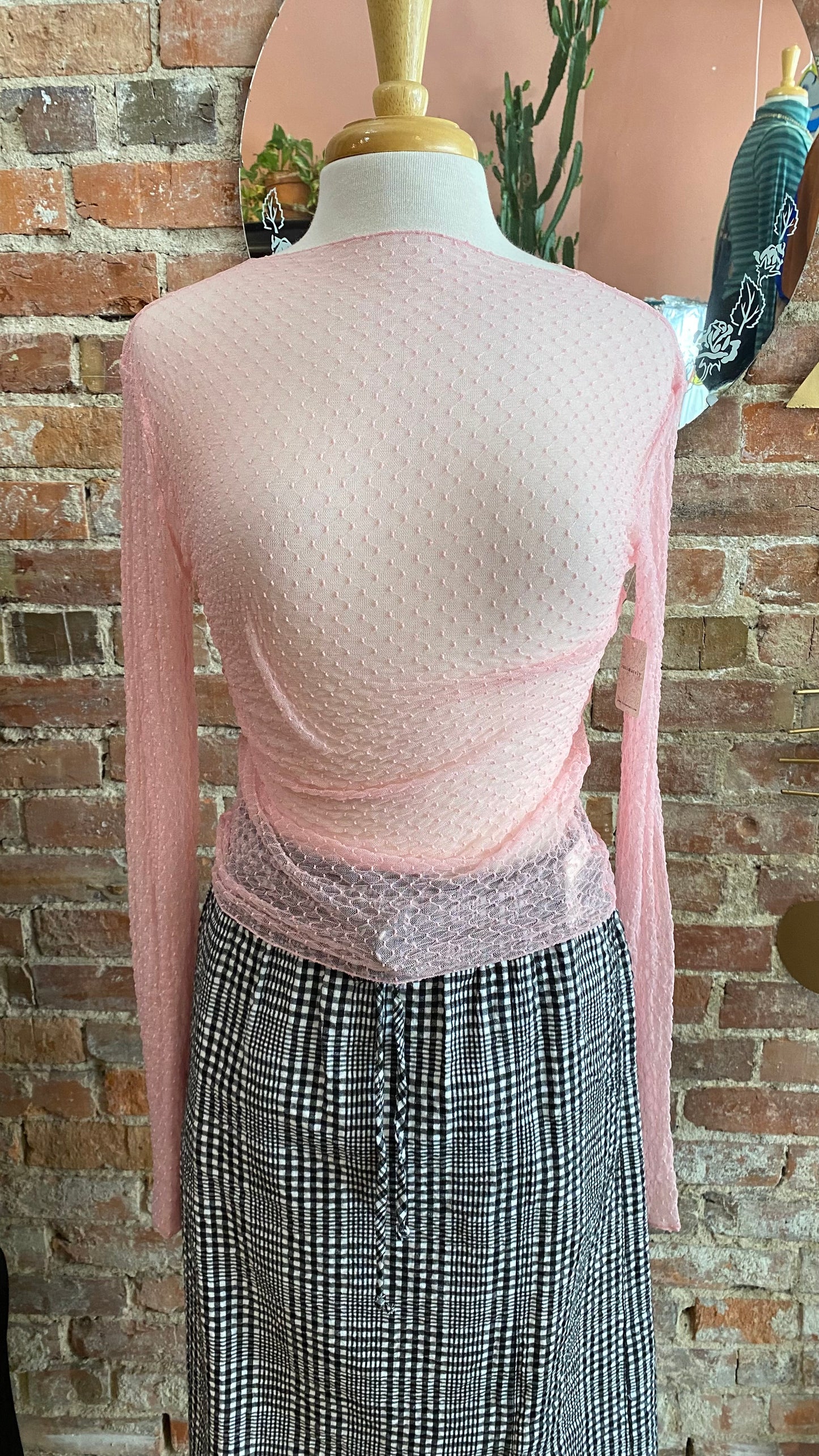 Minding My Business Top in Tickled Pink