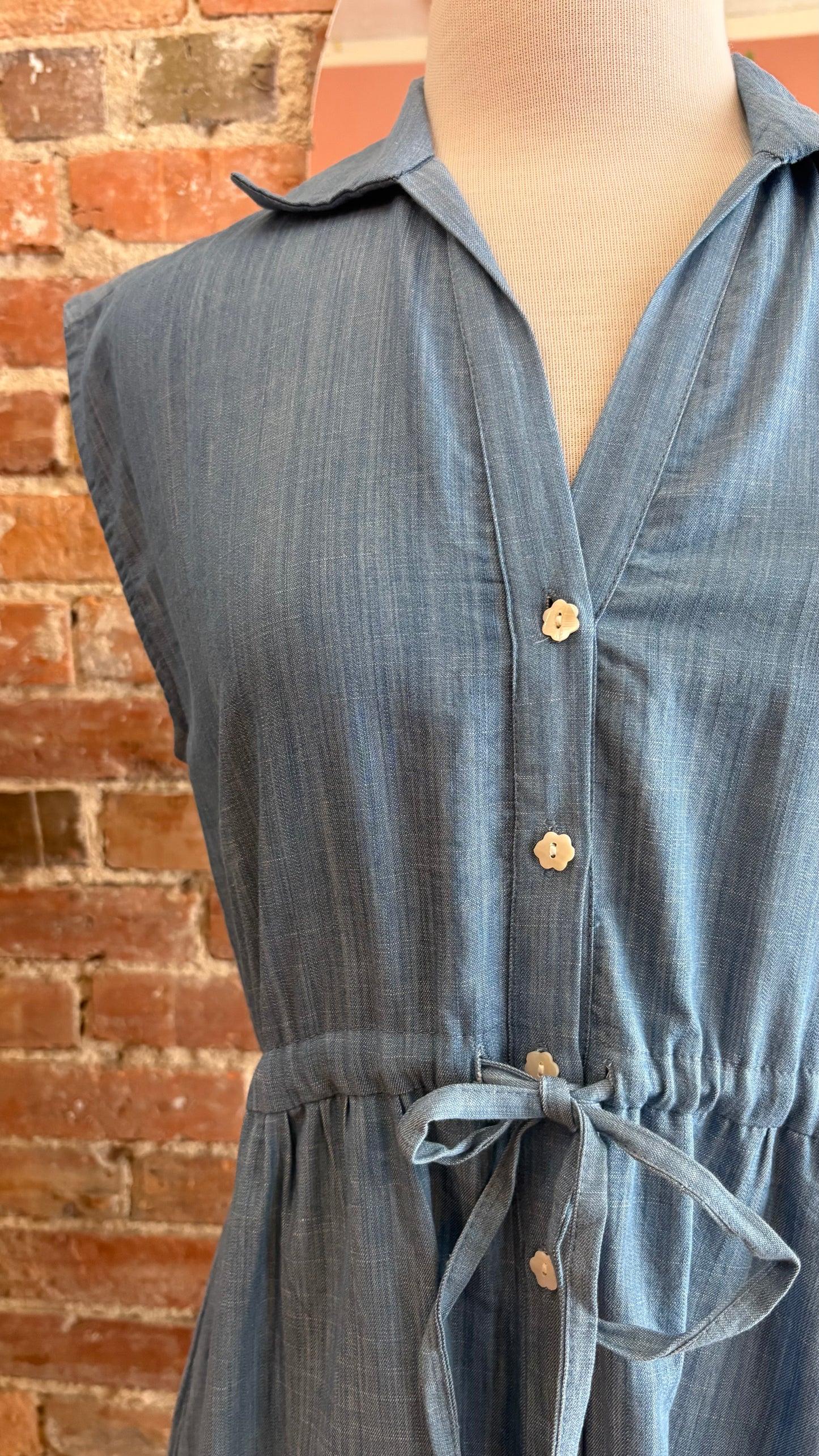 Chambray Midi Dress