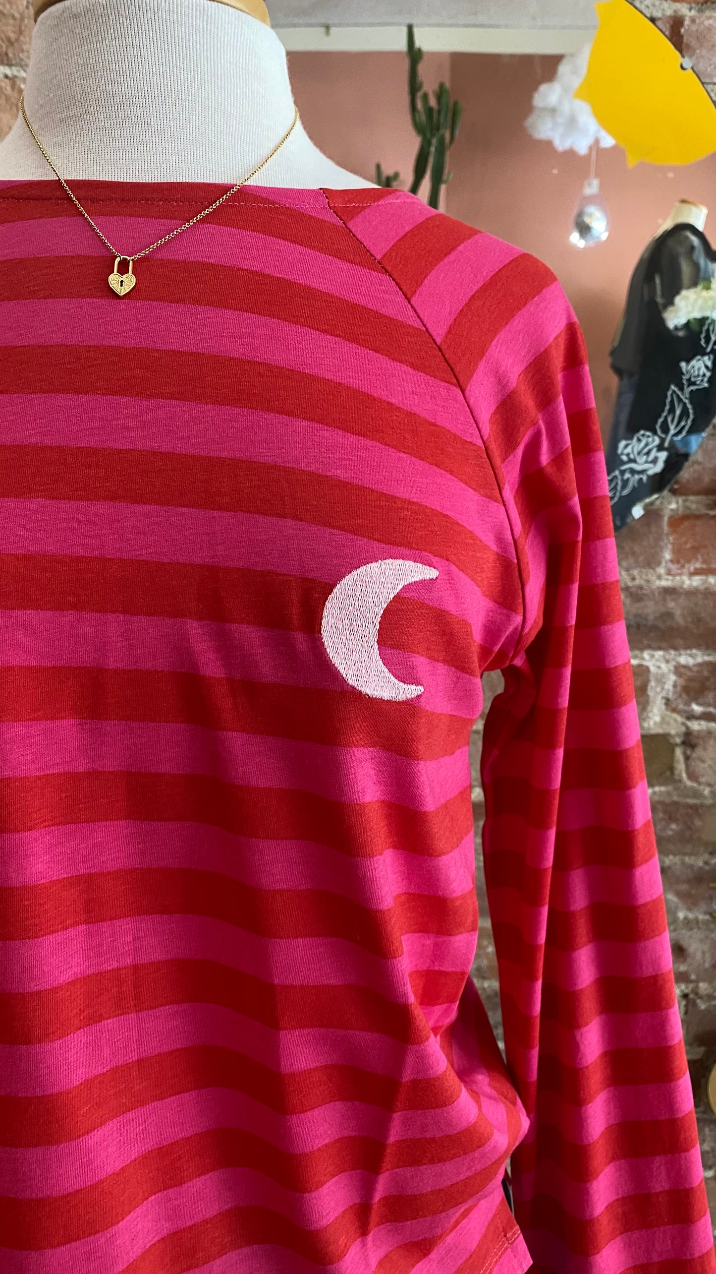 Stripes and Moon Tee