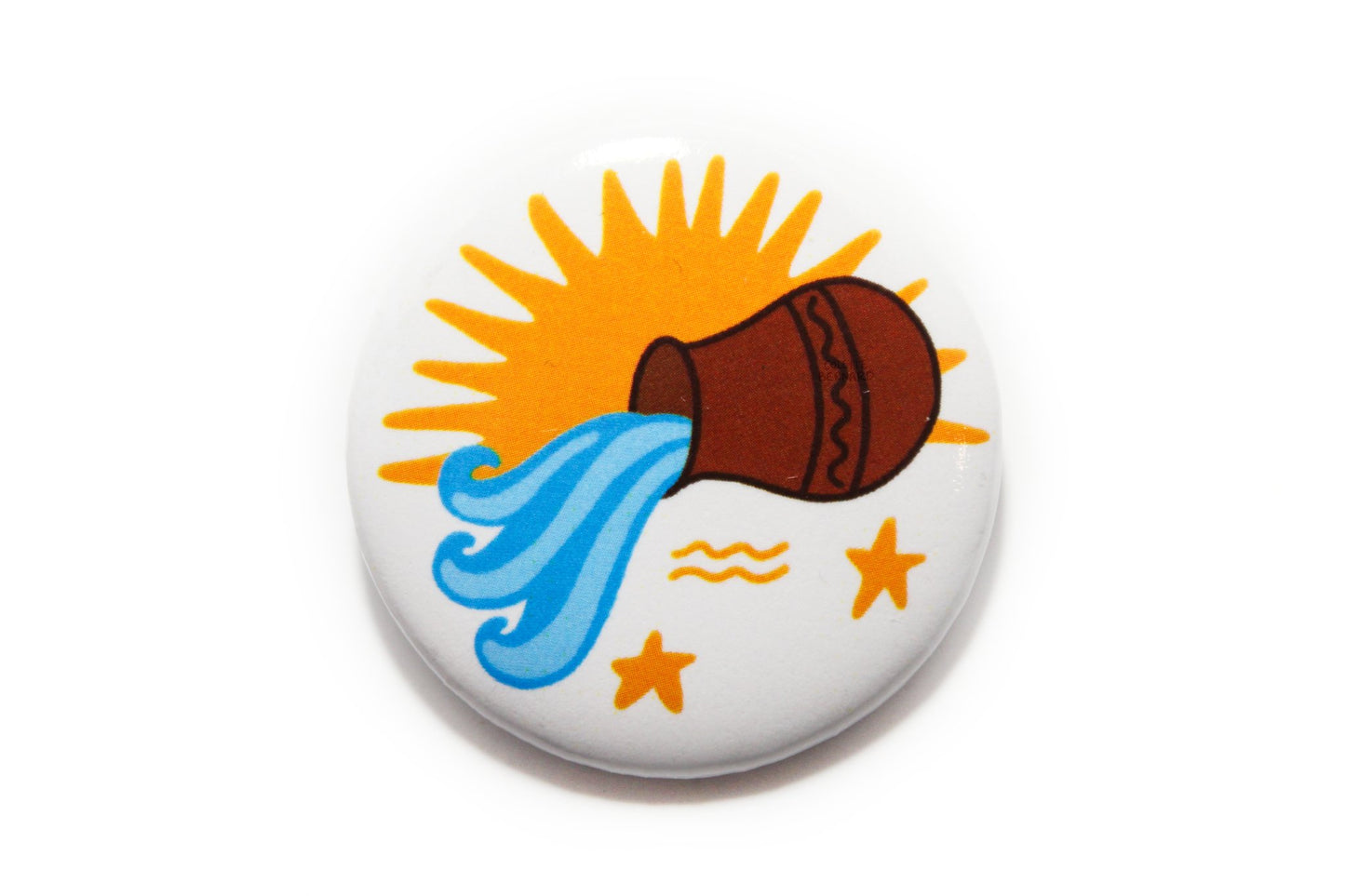Aquarius Button - Tsuru