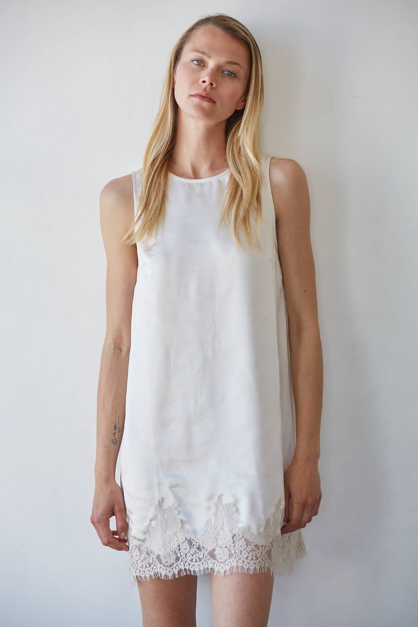 Satin Sleeveless Mini