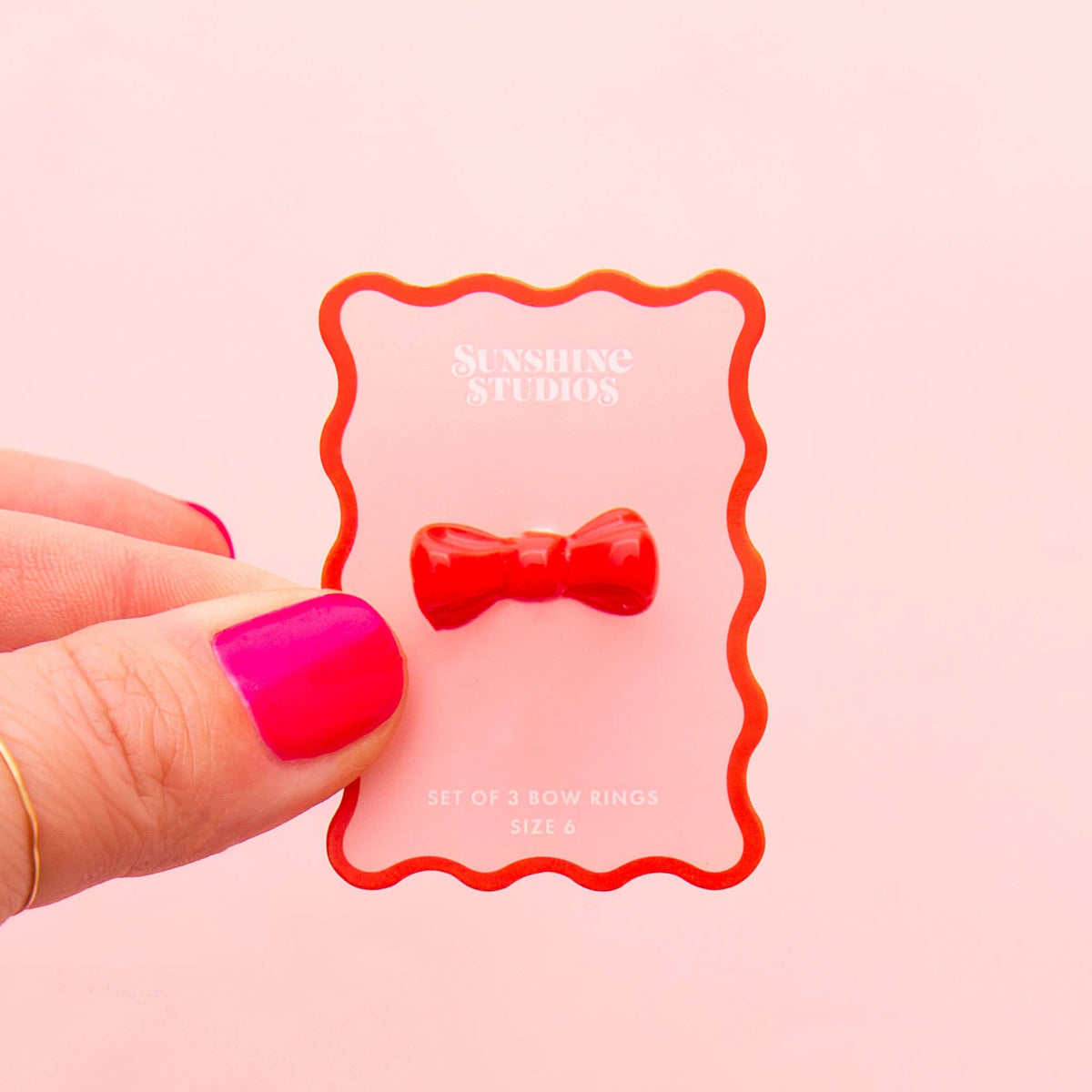 Kitsch Bow Ring | Red - Tsuru