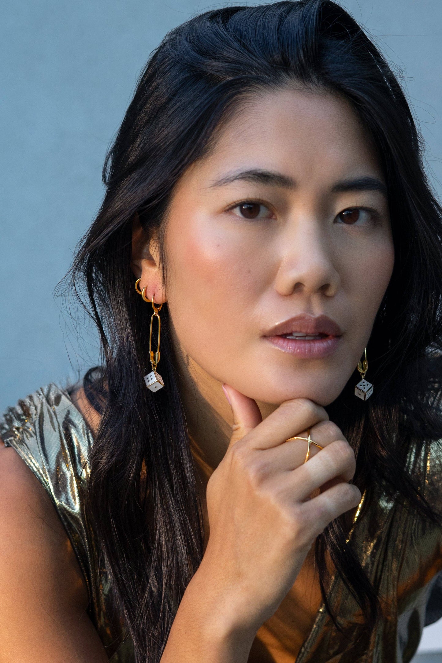 High Roller Earrings - 18K Gold Plated