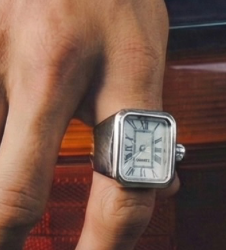 Apollo Watch Ring-Quartz Stretch Ring- Gift Box