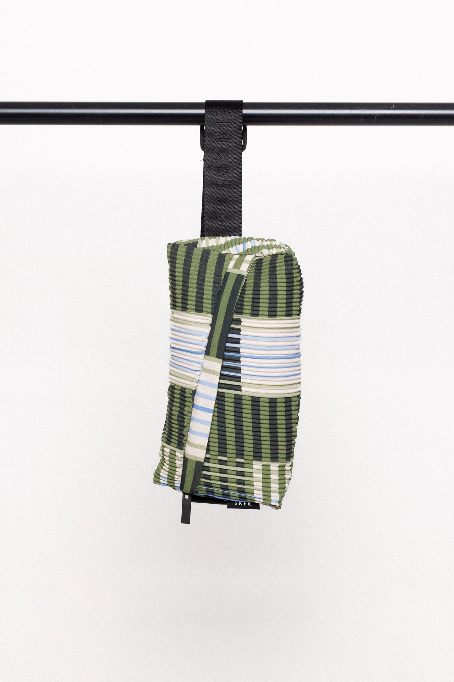 Ador Bag in Green/Blue Stripe
