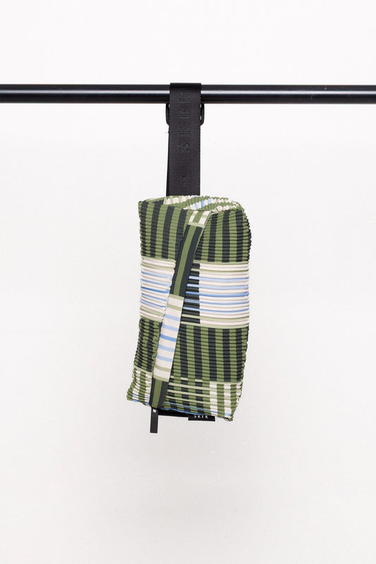 Ador Bag in Green/Blue Stripe