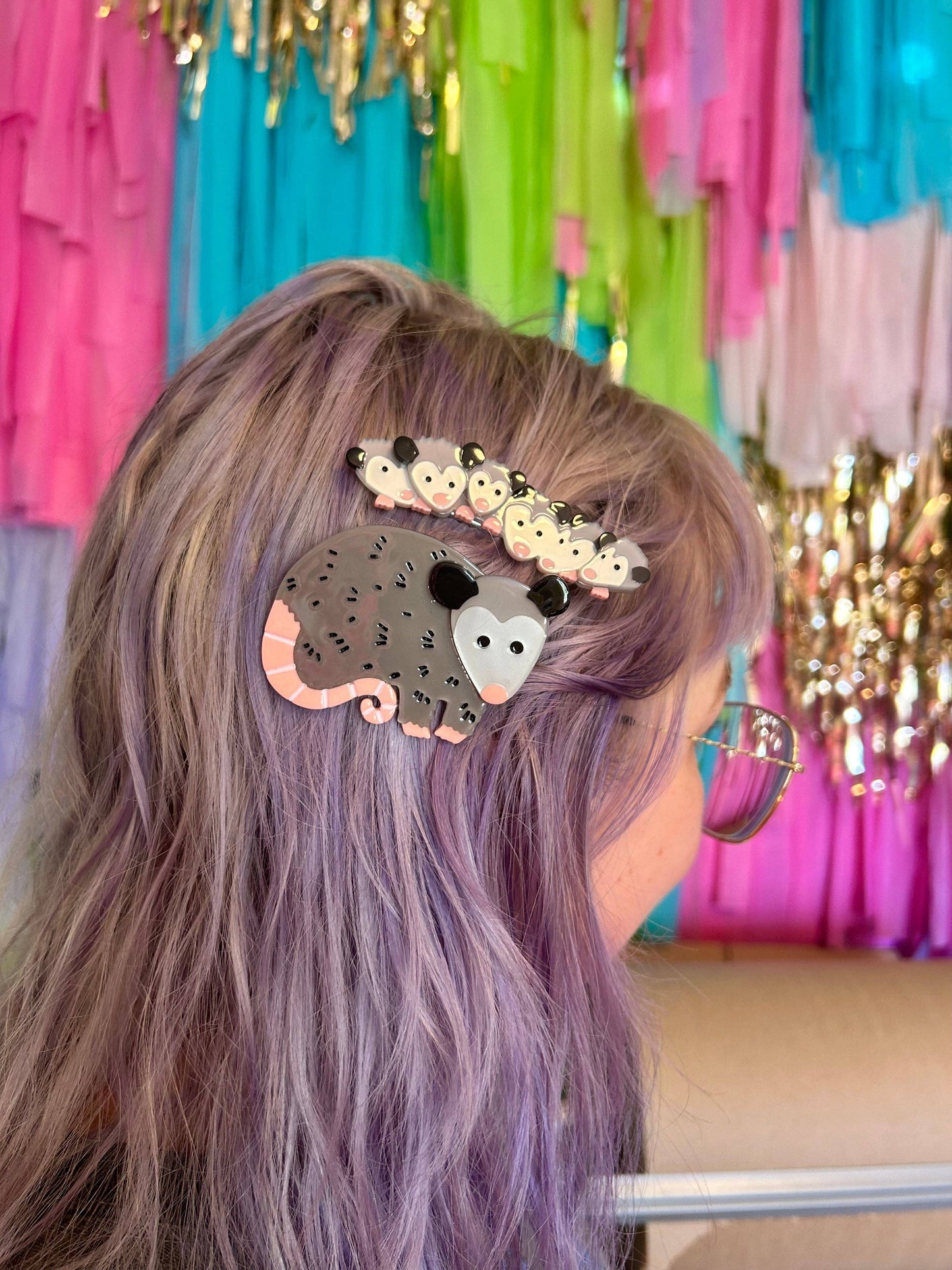 Possum Family Hair Clip Set: Perfect