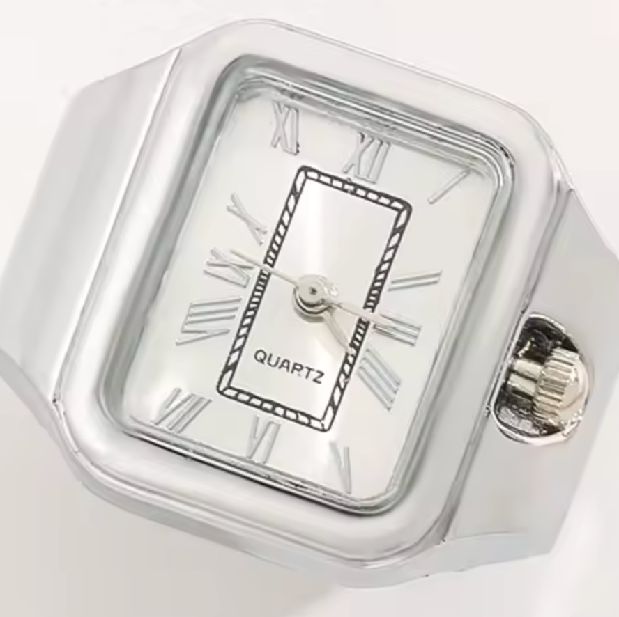 Apollo Watch Ring-Quartz Stretch Ring- Gift Box 