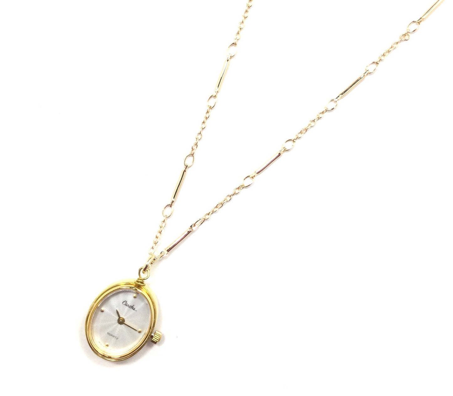 Gold Clock Necklace