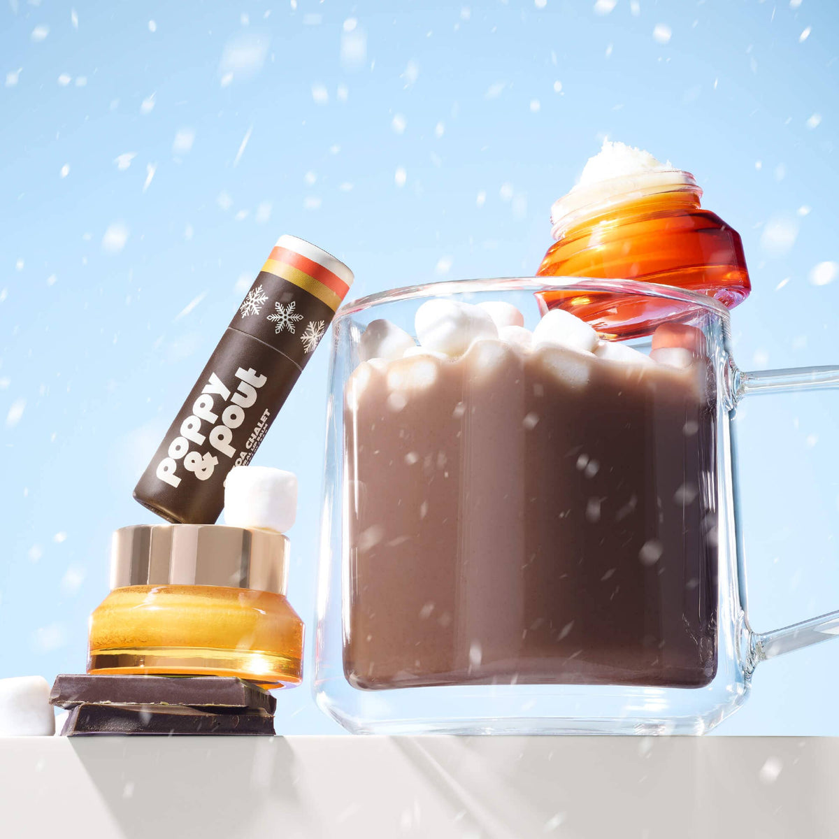 Puffer Bag Gift Set, Retro Ski, Cocoa Chalet, Limited Edition,