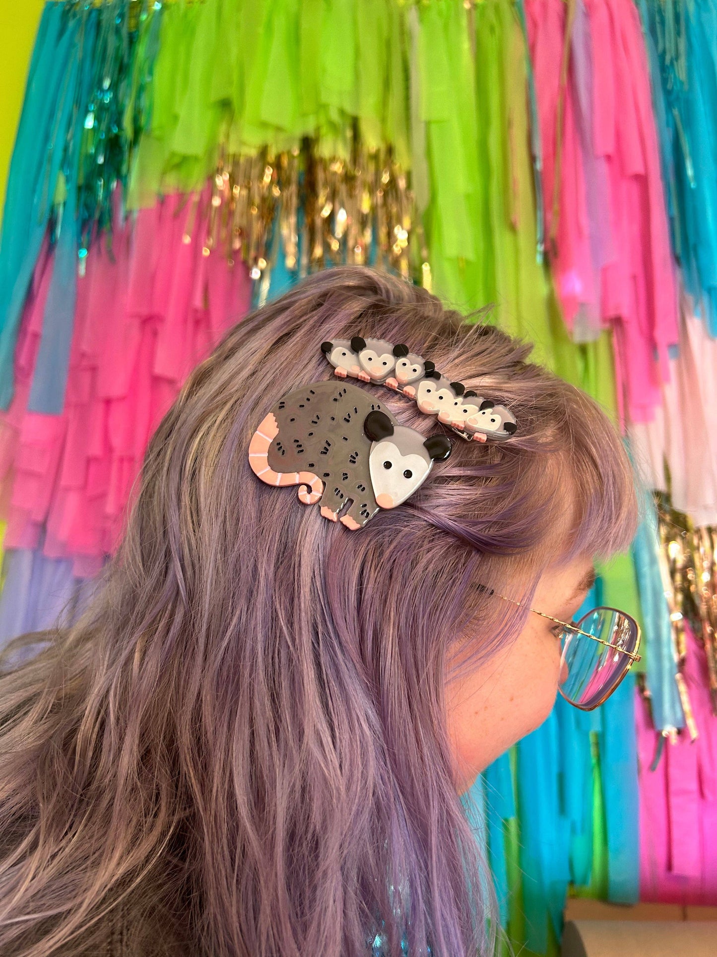 Possum Family Hair Clip Set: Perfect
