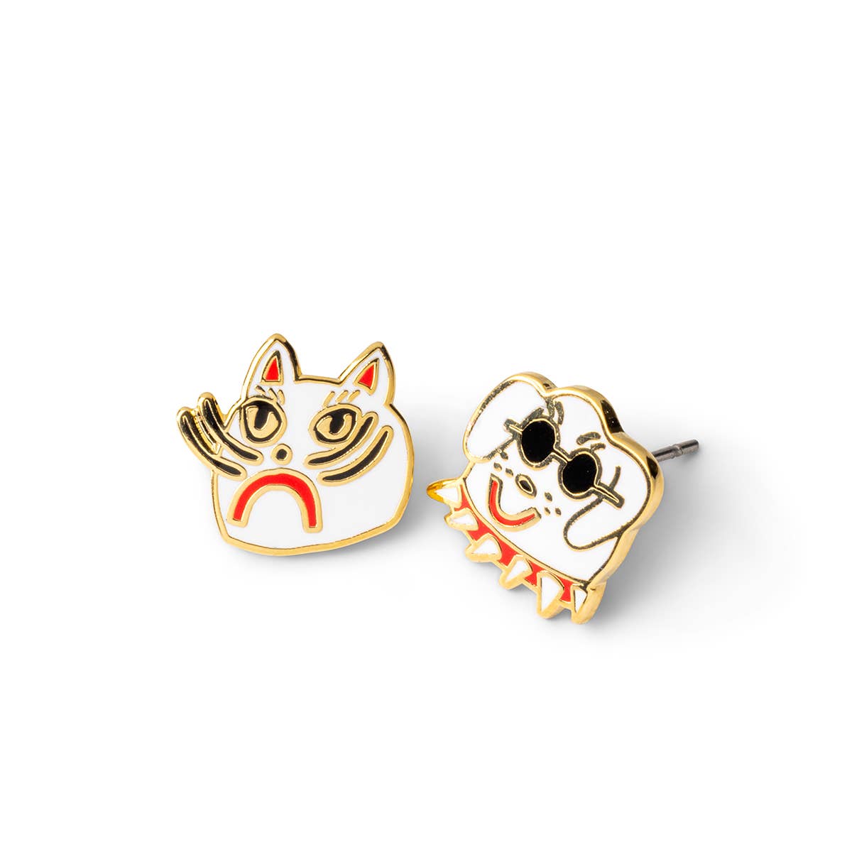 Cat & Dog Earrings by Kristina Micotti - Statement Earrings