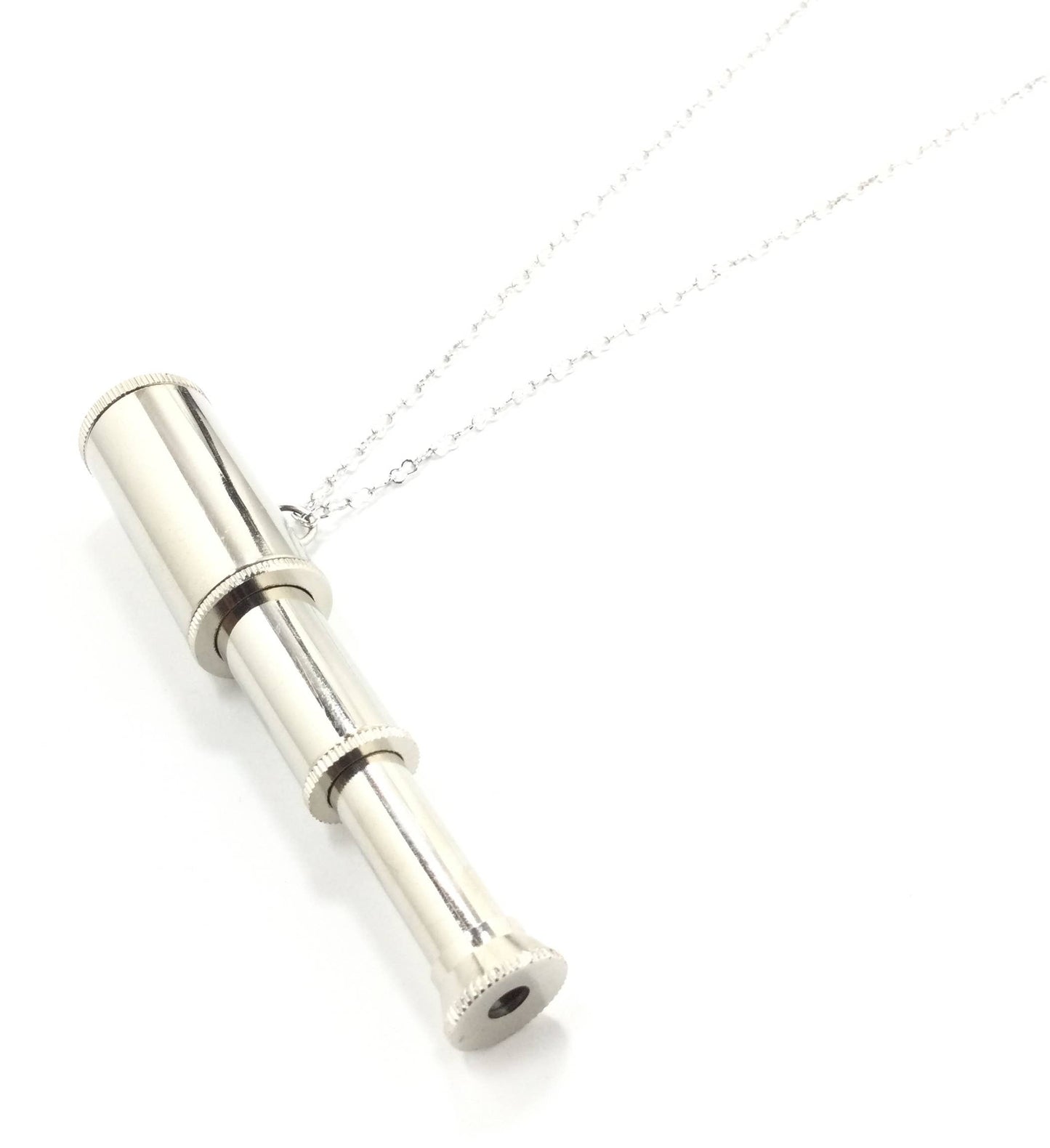 Silver Telescope Necklace