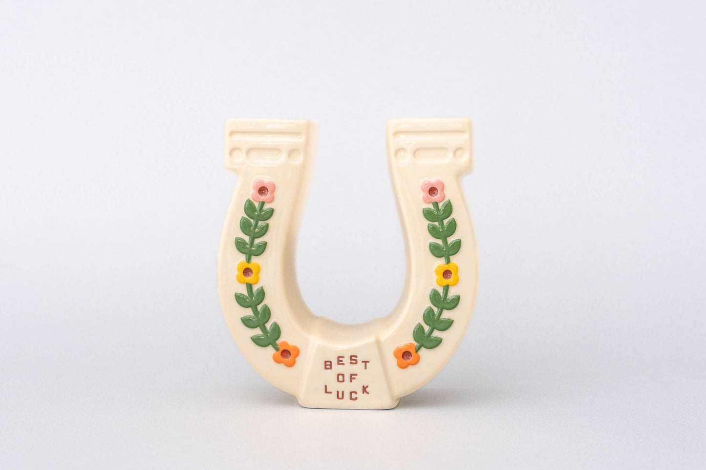 Ceramic Vase, Horseshoe