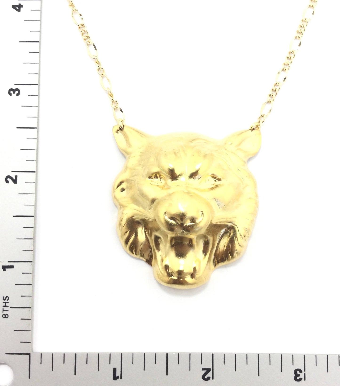 Gold Wolf Necklace