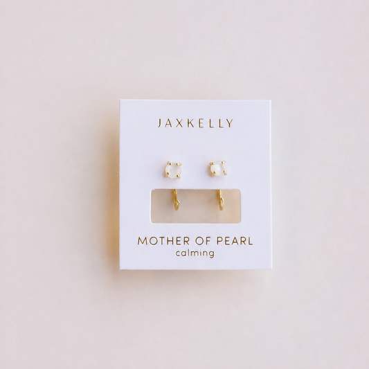 Huggies - Mother of Pearl - Earrings