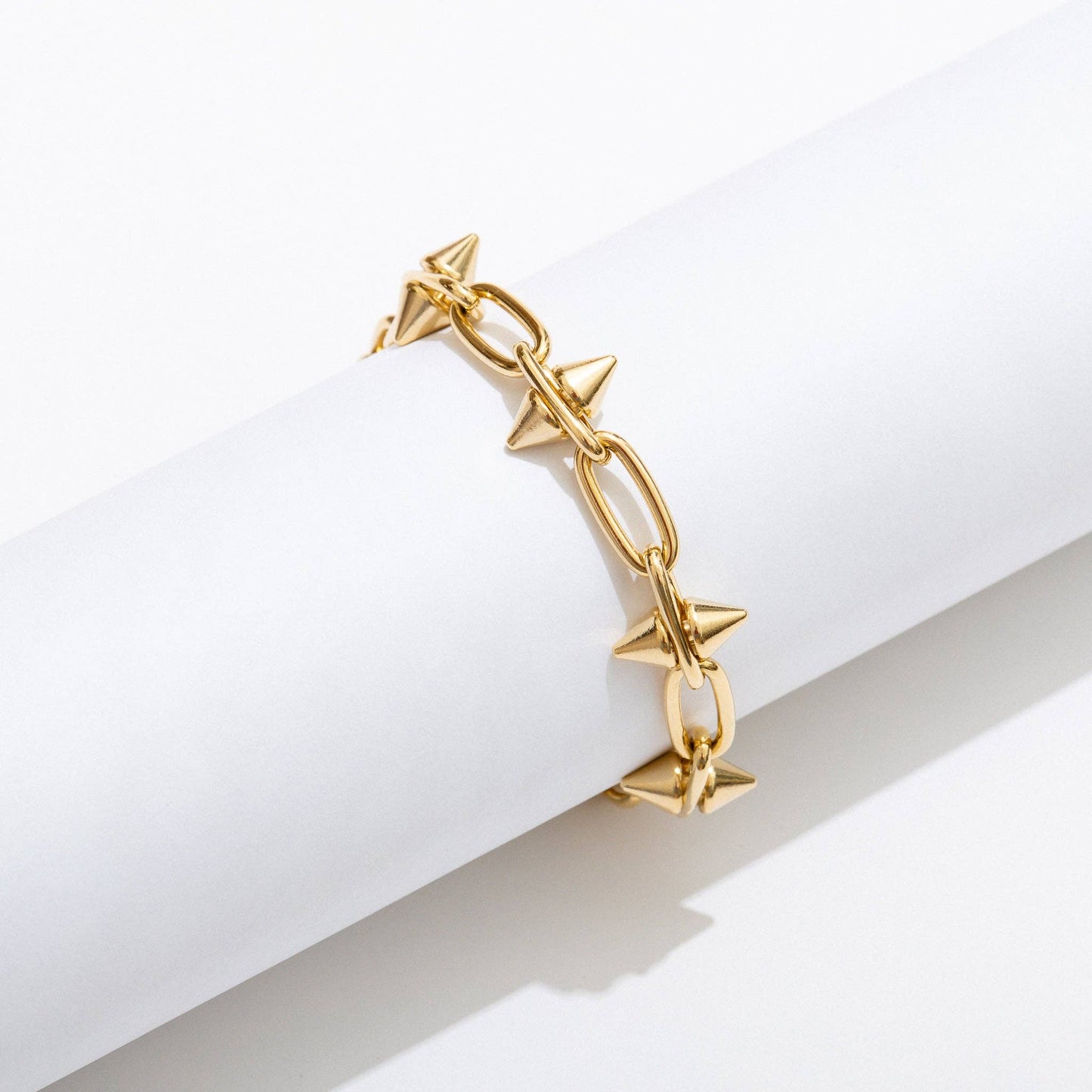 Toom Spike Chain Bracelet - 14K Gold or Sterling Silver Plate