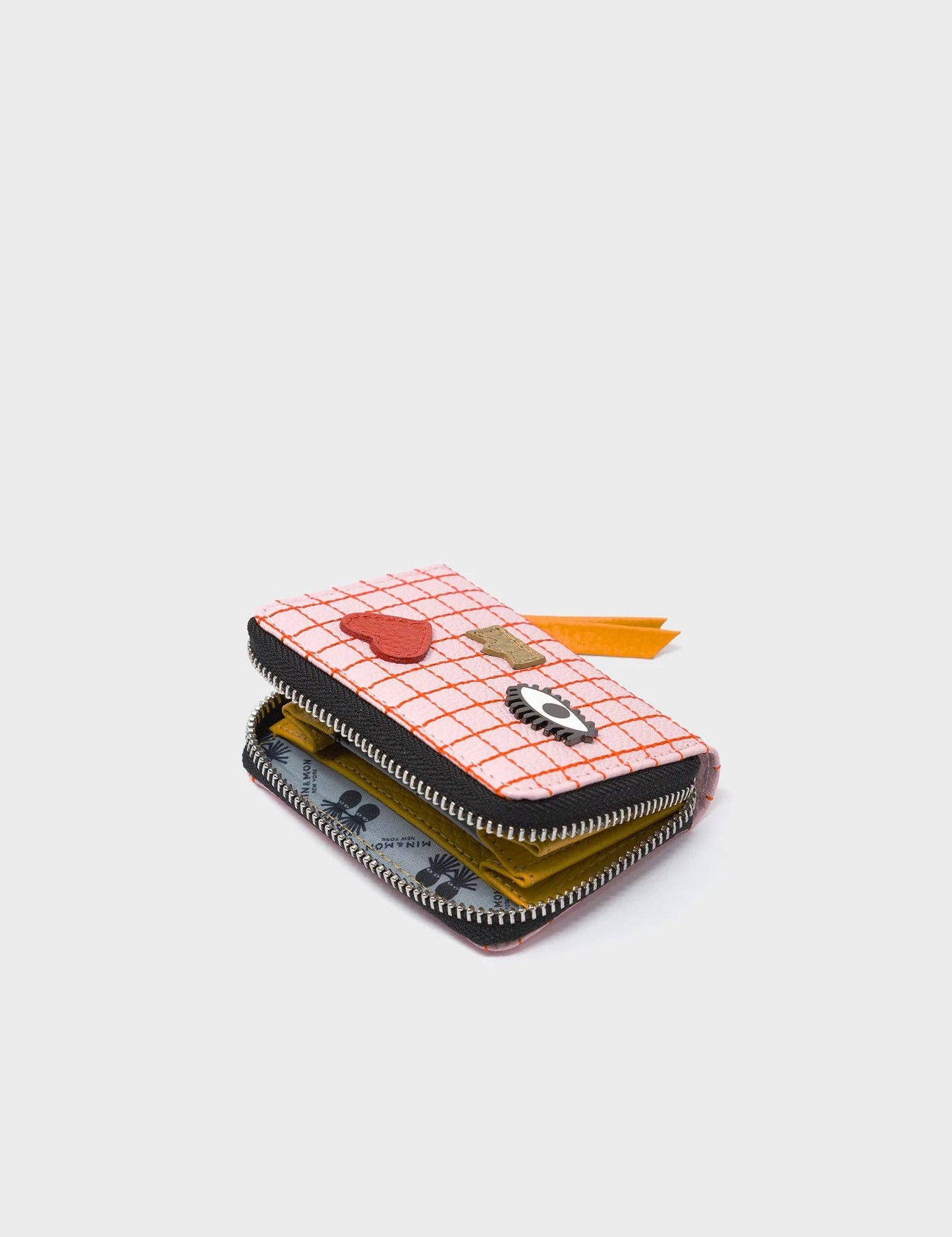Frodo Parfait Pink Leather Zip Around Wallet - Lovestitch Design