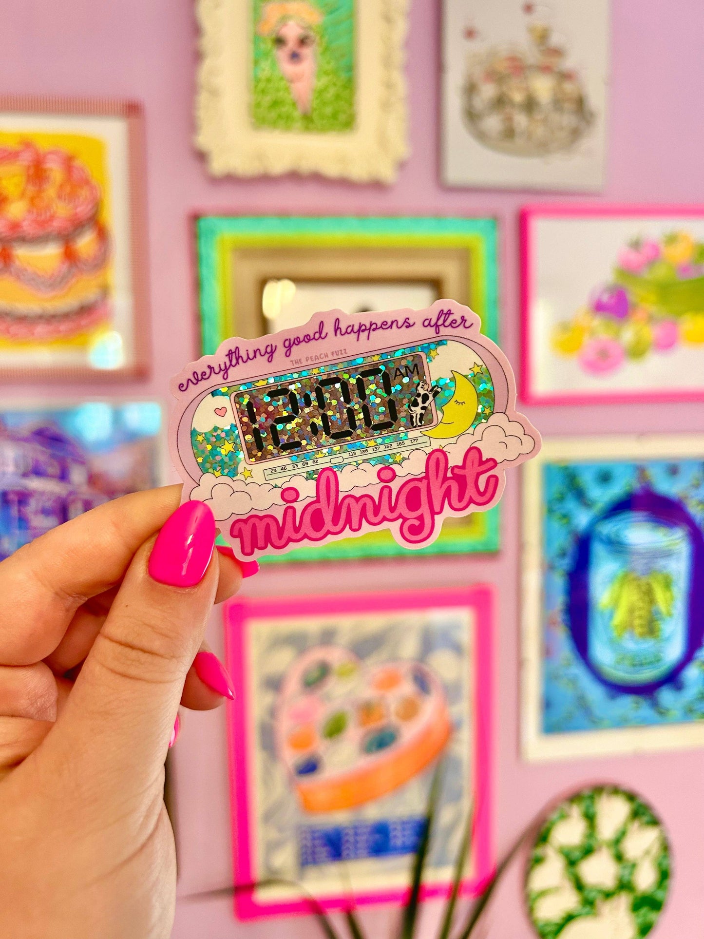 After Midnight Glitter Sticker