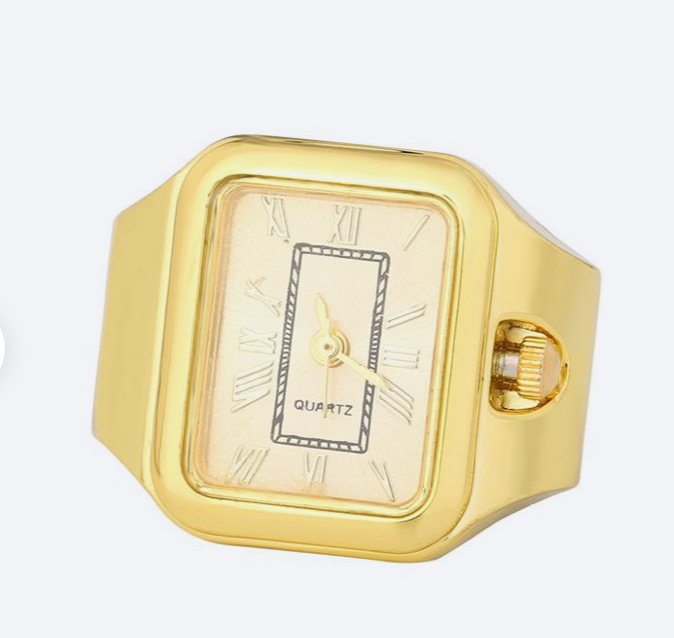 Apollo Watch Ring-Quartz Stretch Ring- Gift Box 