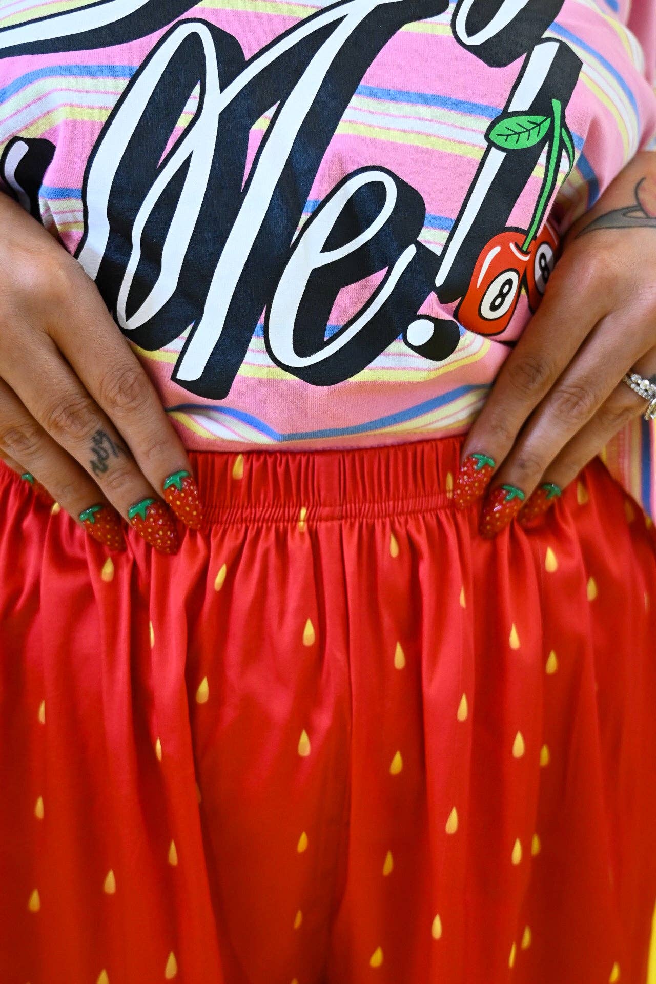 Sweet Cheeks Strawberry Lace Shorties