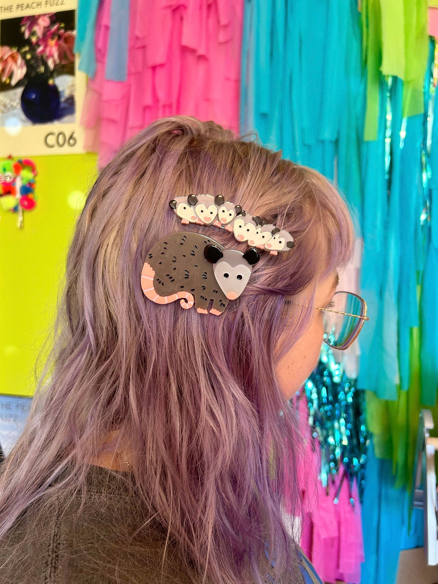 Possum Family Hair Clip Set: Perfect