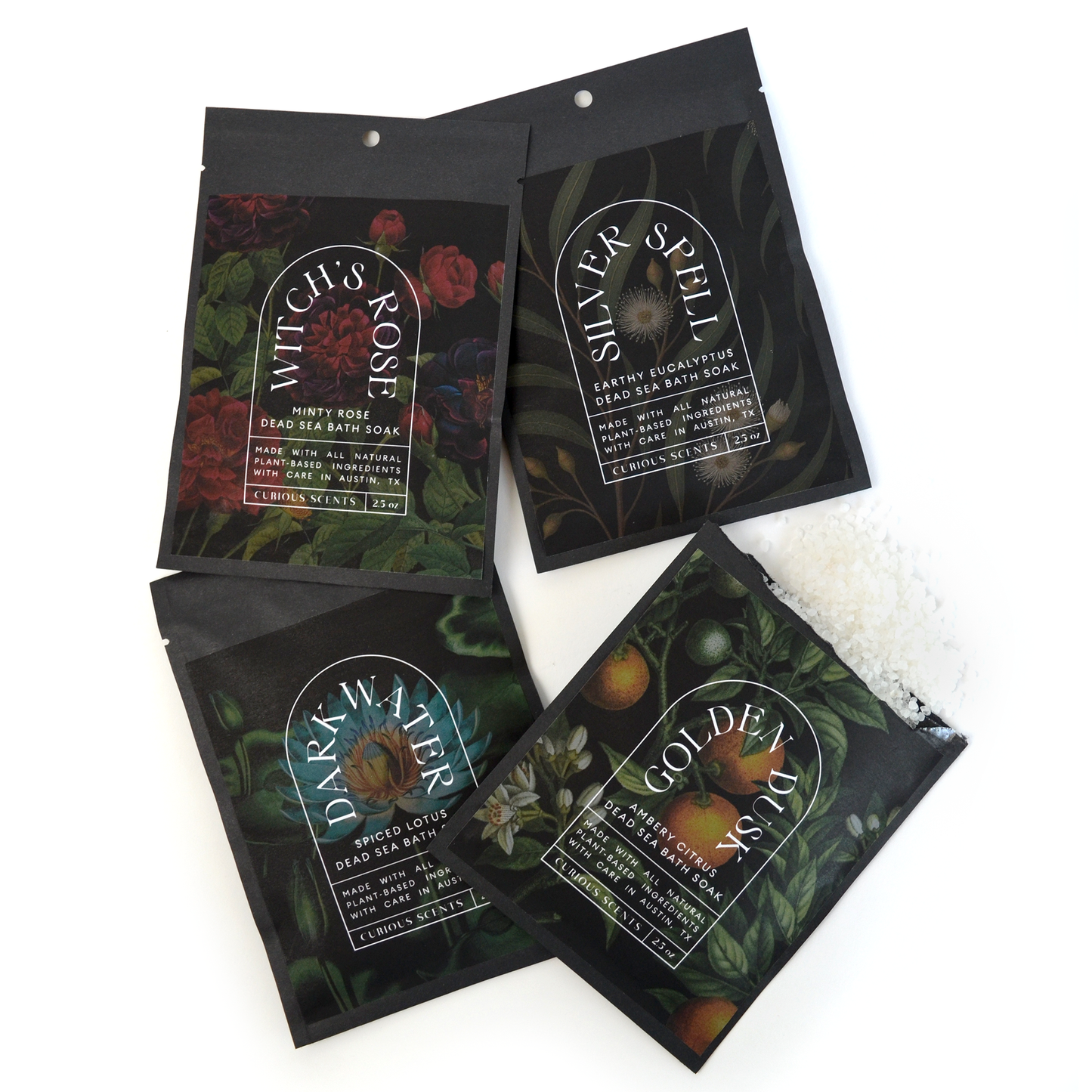 Silver Spell Earthy Eucalyptus Dead Sea Salt Bath Soak Pouch