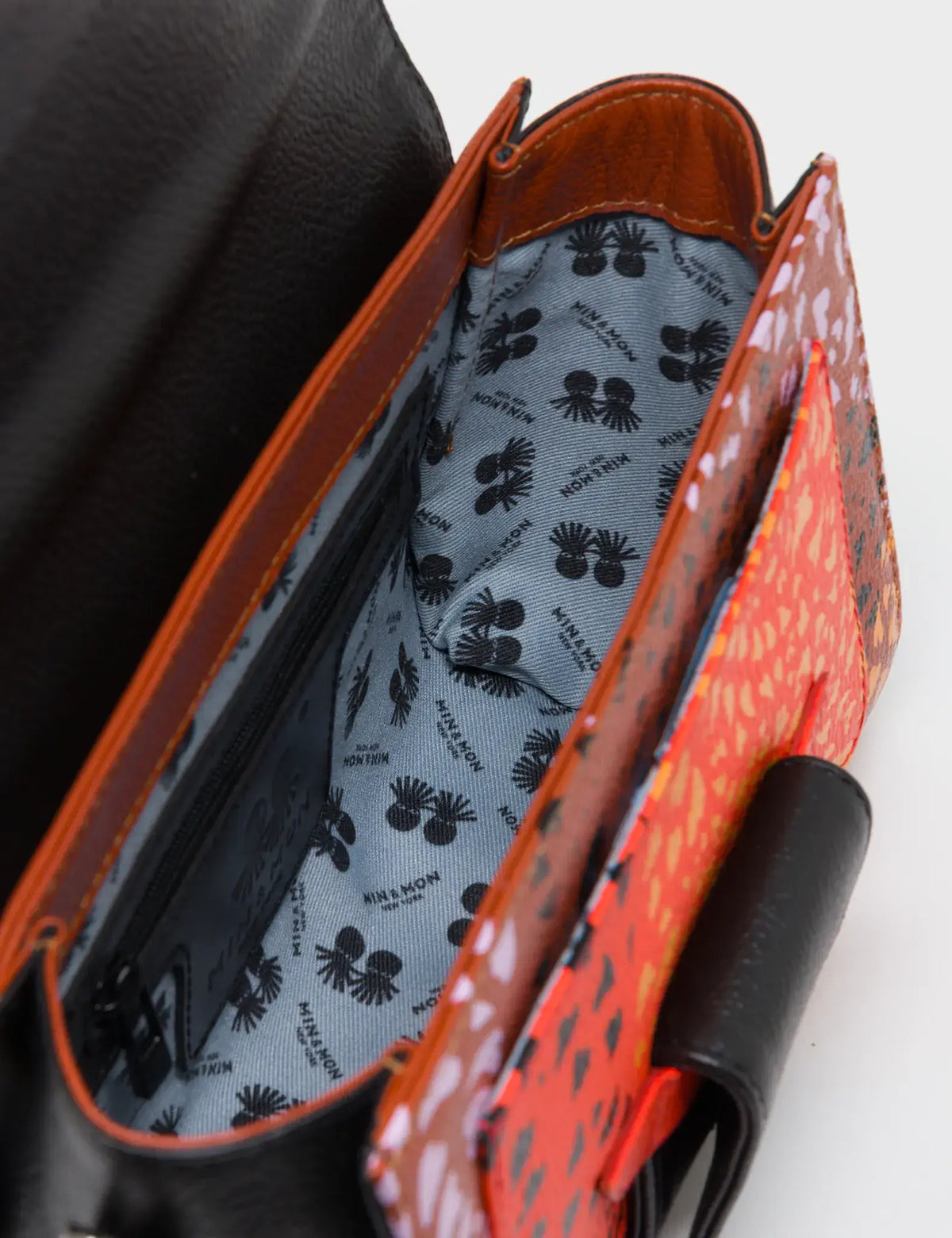 Cael Black Mini Shoulder Bag - Retro Tiger Embroidery
